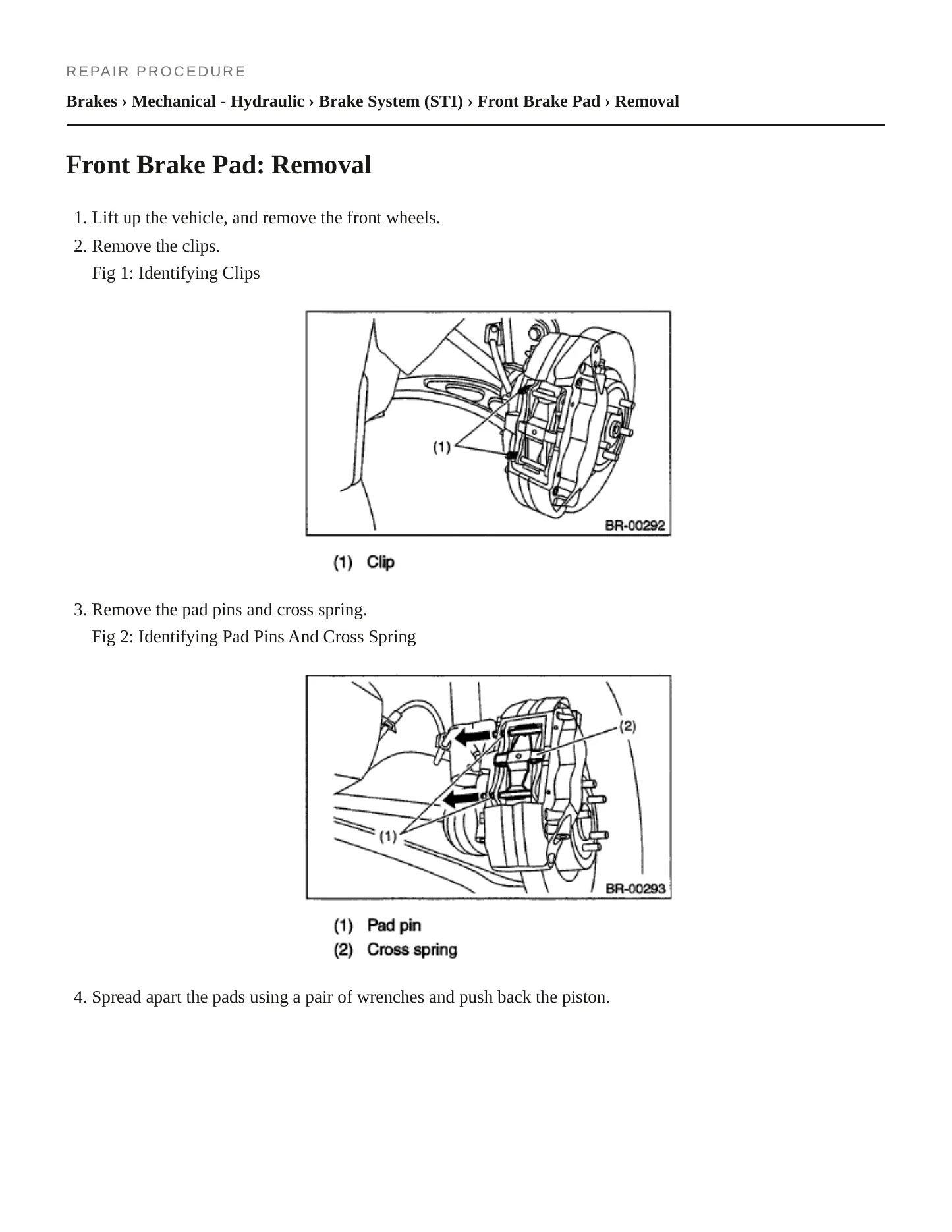 2010 Subaru Impreza Service and Repair Manual preview page 4