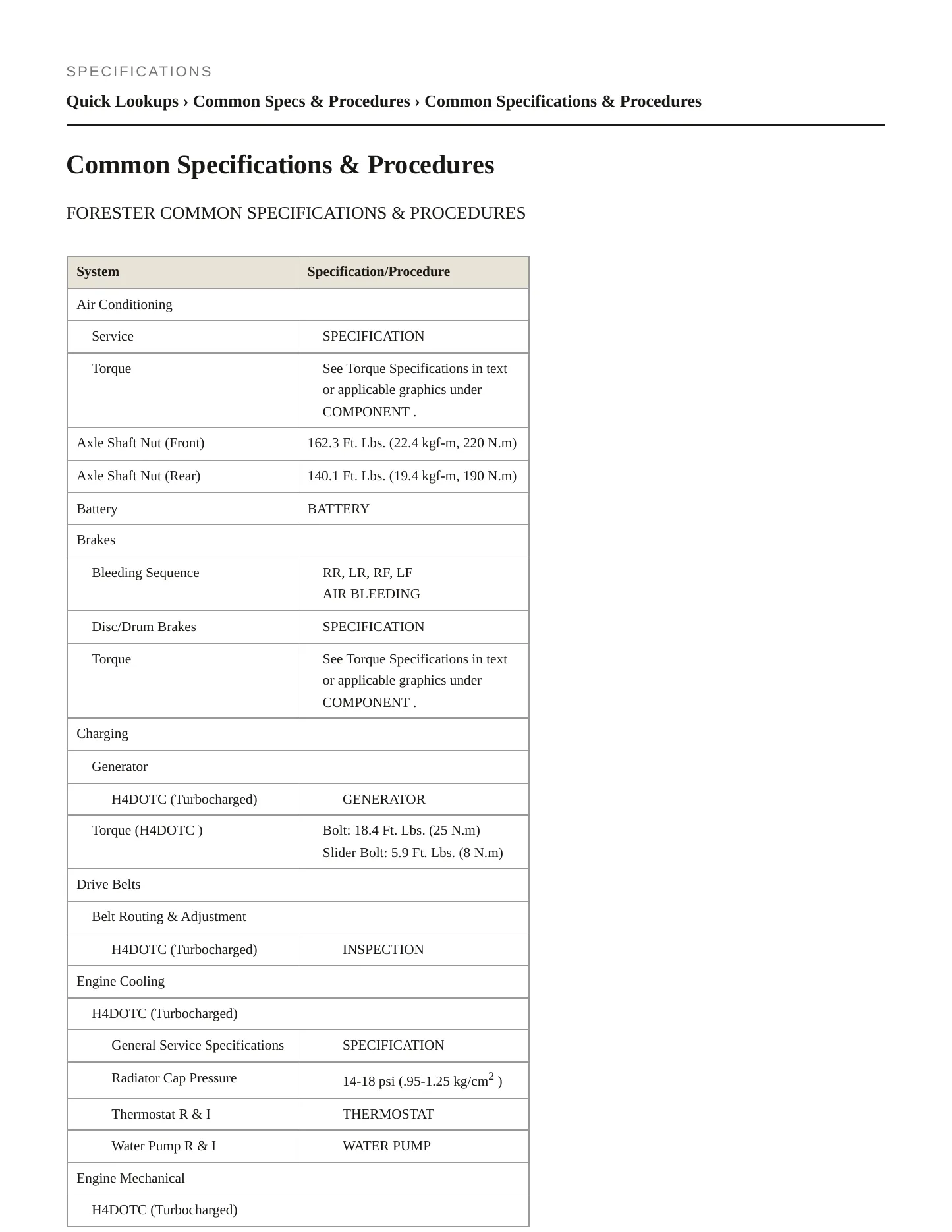 2013 Subaru Forester Service and Repair Manual preview page 2