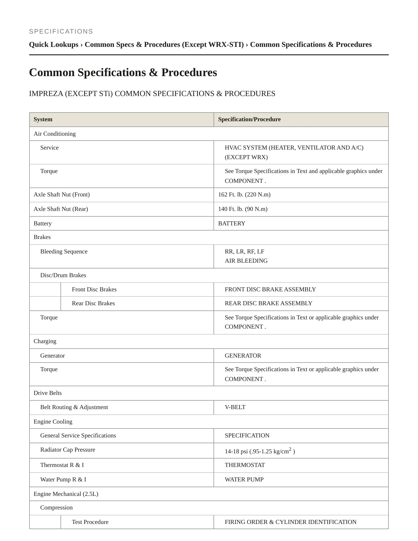 2013 Subaru Impreza Service and Repair Manual preview page 2