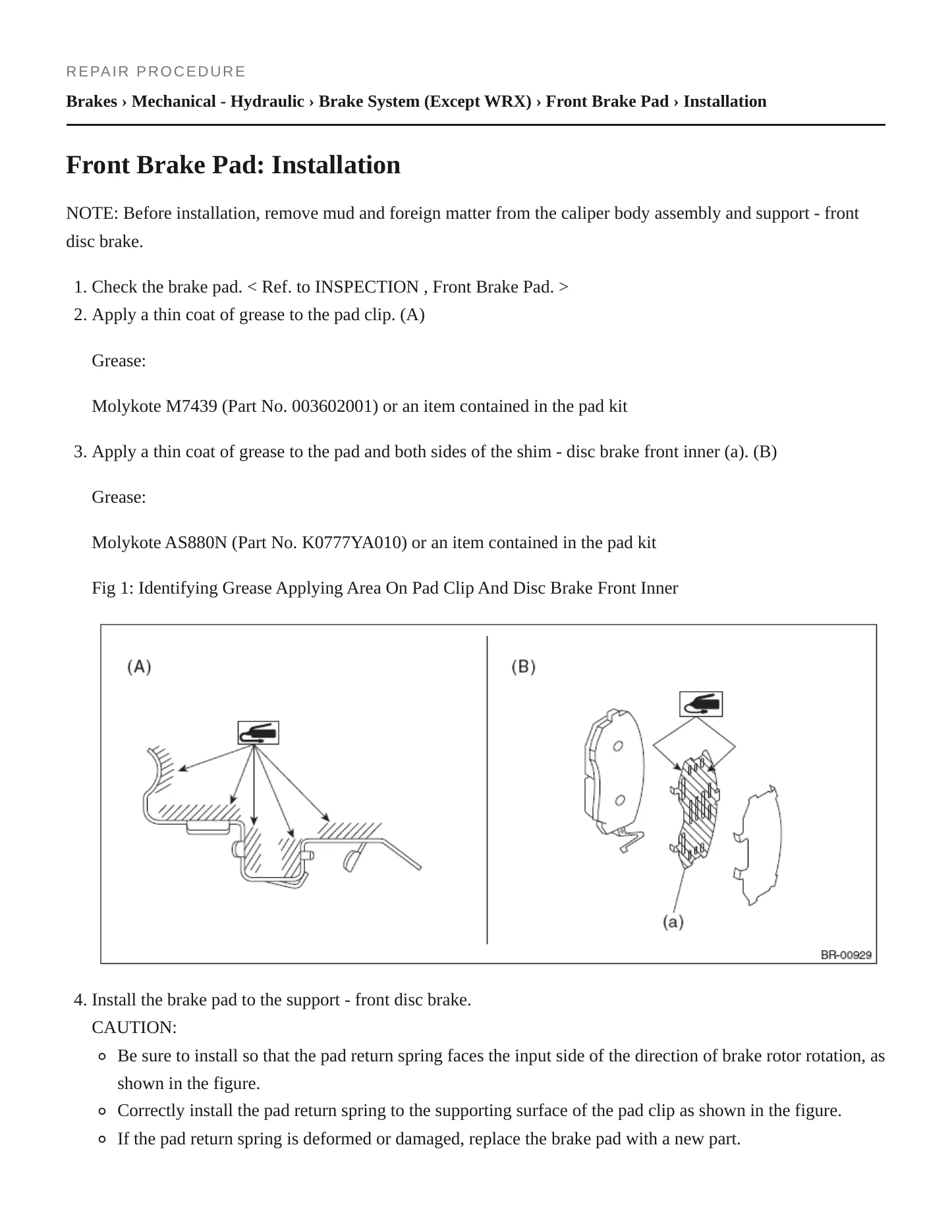 2013 Subaru Impreza Service and Repair Manual preview page 4