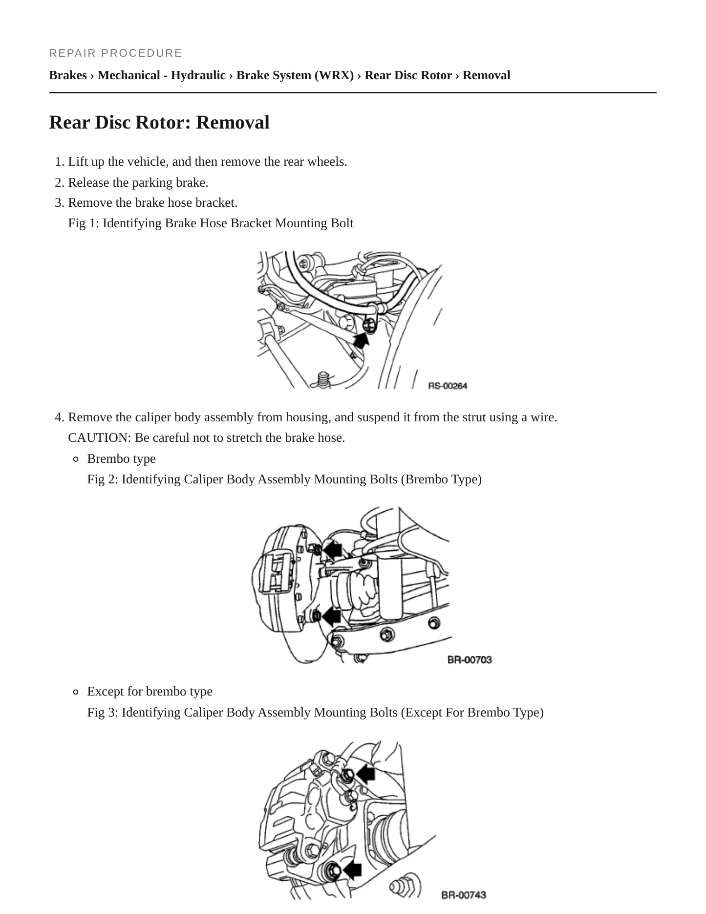 2013 Subaru WRX Service and Repair Manual preview page 4