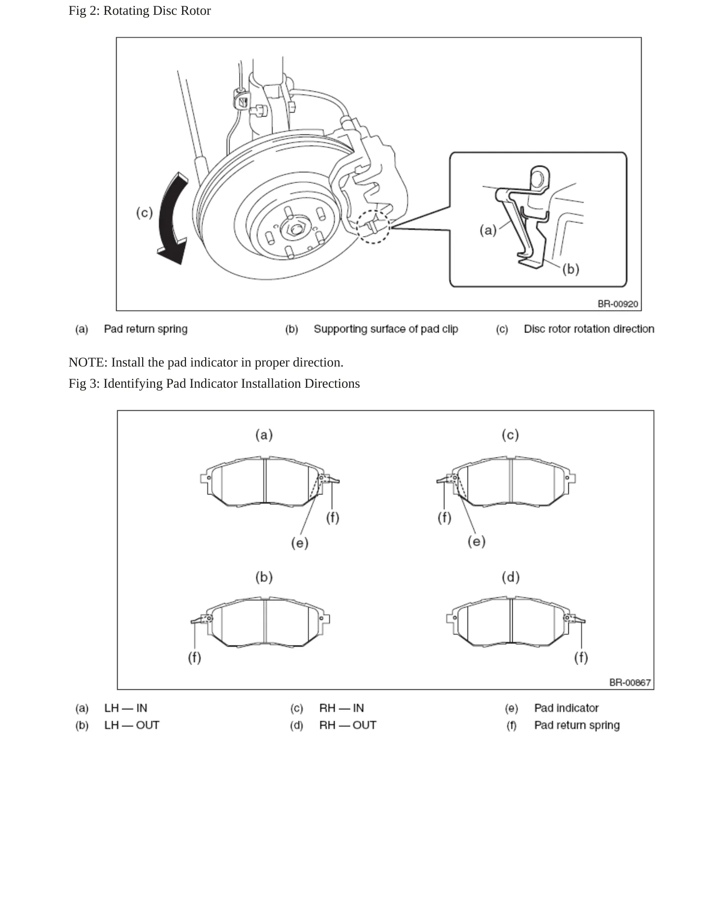 2015 Subaru Legacy Service and Repair Manual preview page 7