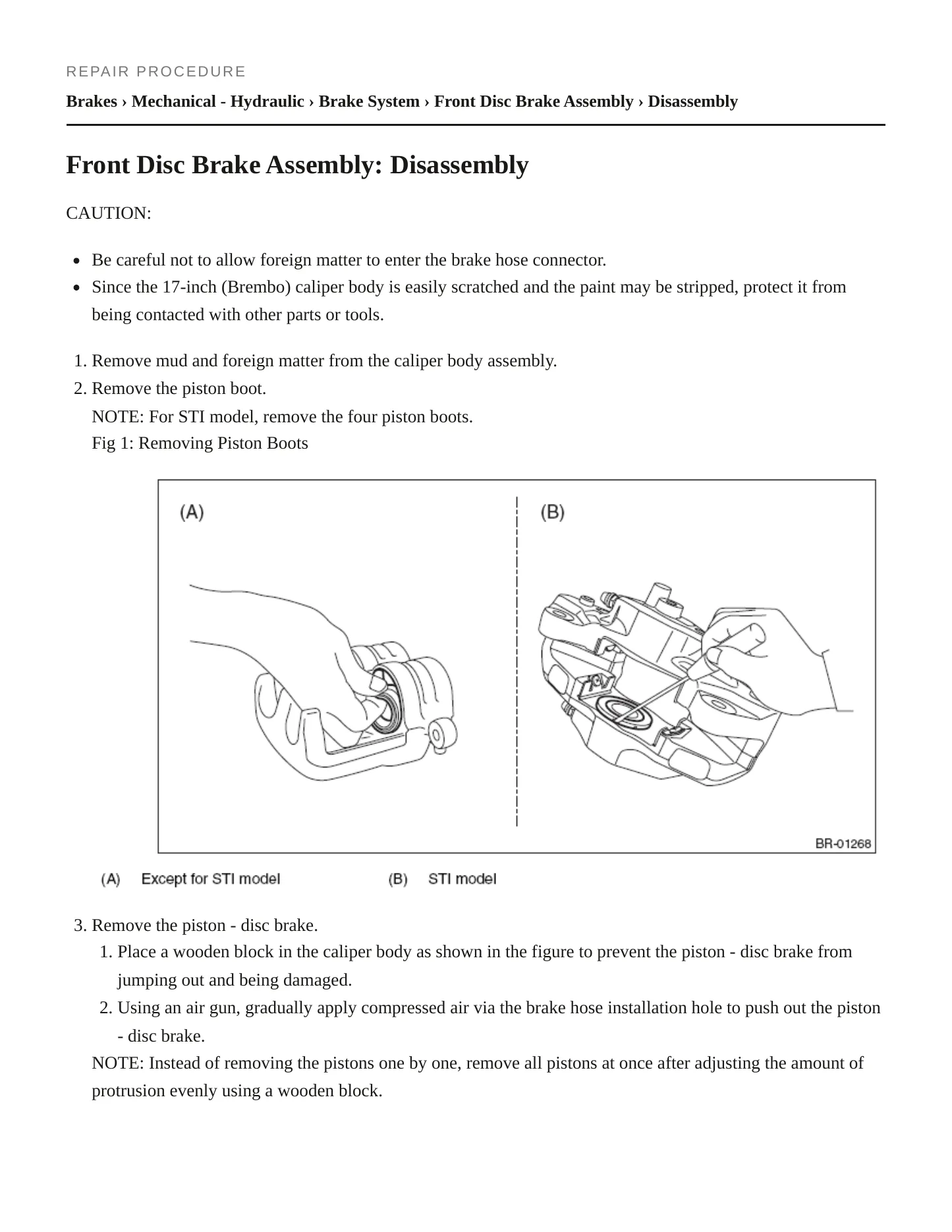 2015 Subaru WRX STI Service and Repair Manual preview page 5