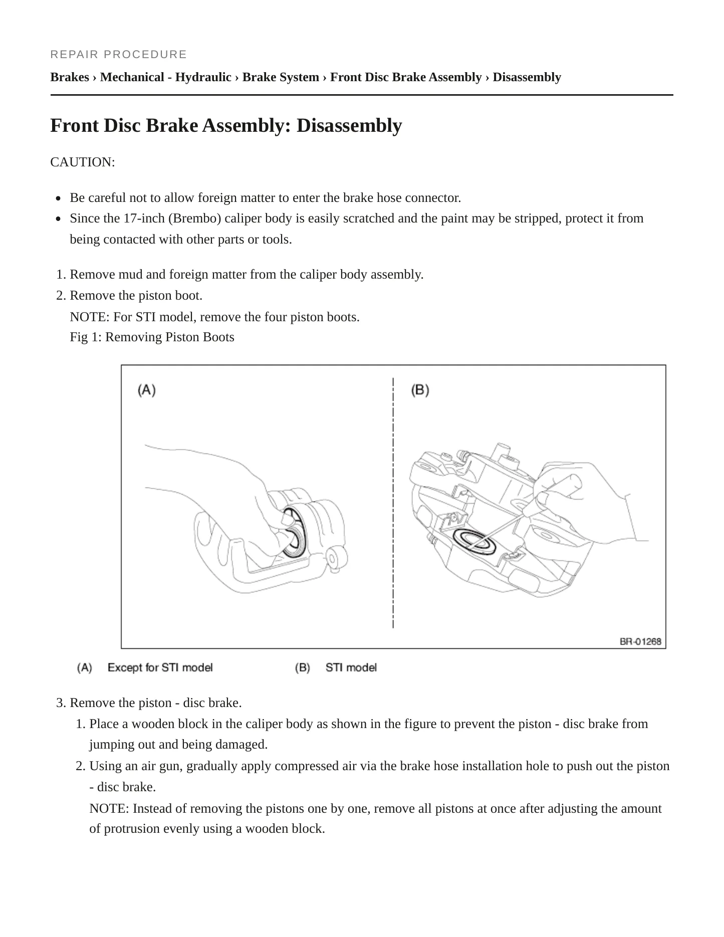 2016 Subaru WRX Service and Repair Manual preview page 5