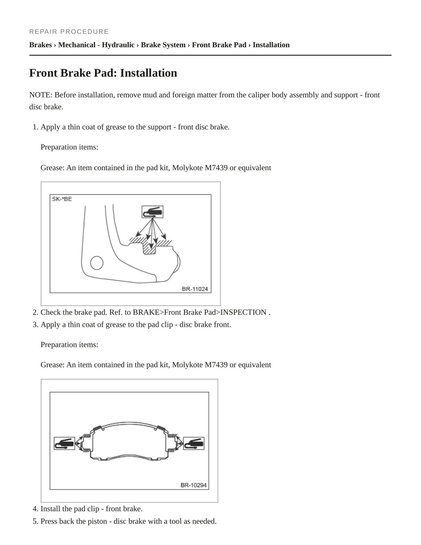 2017 Subaru Impreza Service and Repair Manual preview page 4