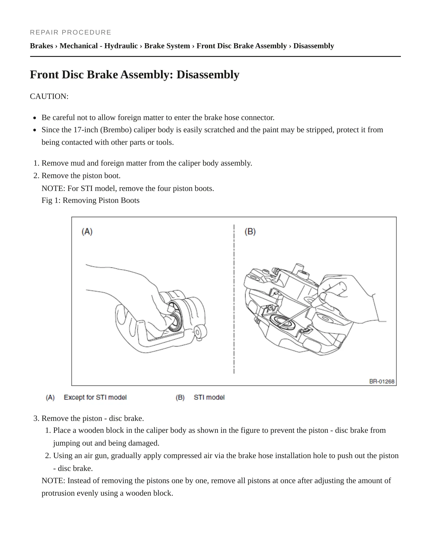 2017 Subaru WRX STI Service and Repair Manual preview page 5
