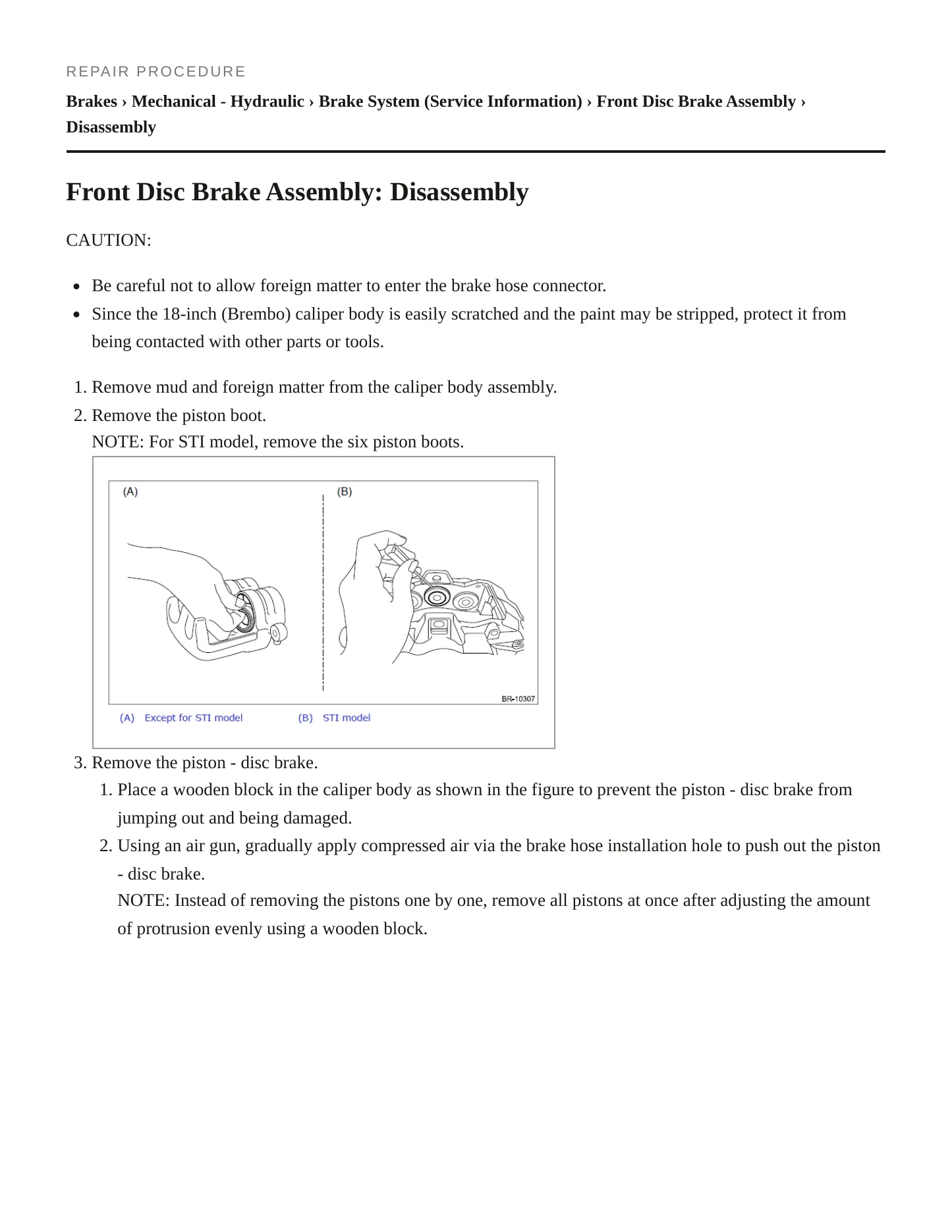2018 Subaru WRX STI Service and Repair Manual preview page 5