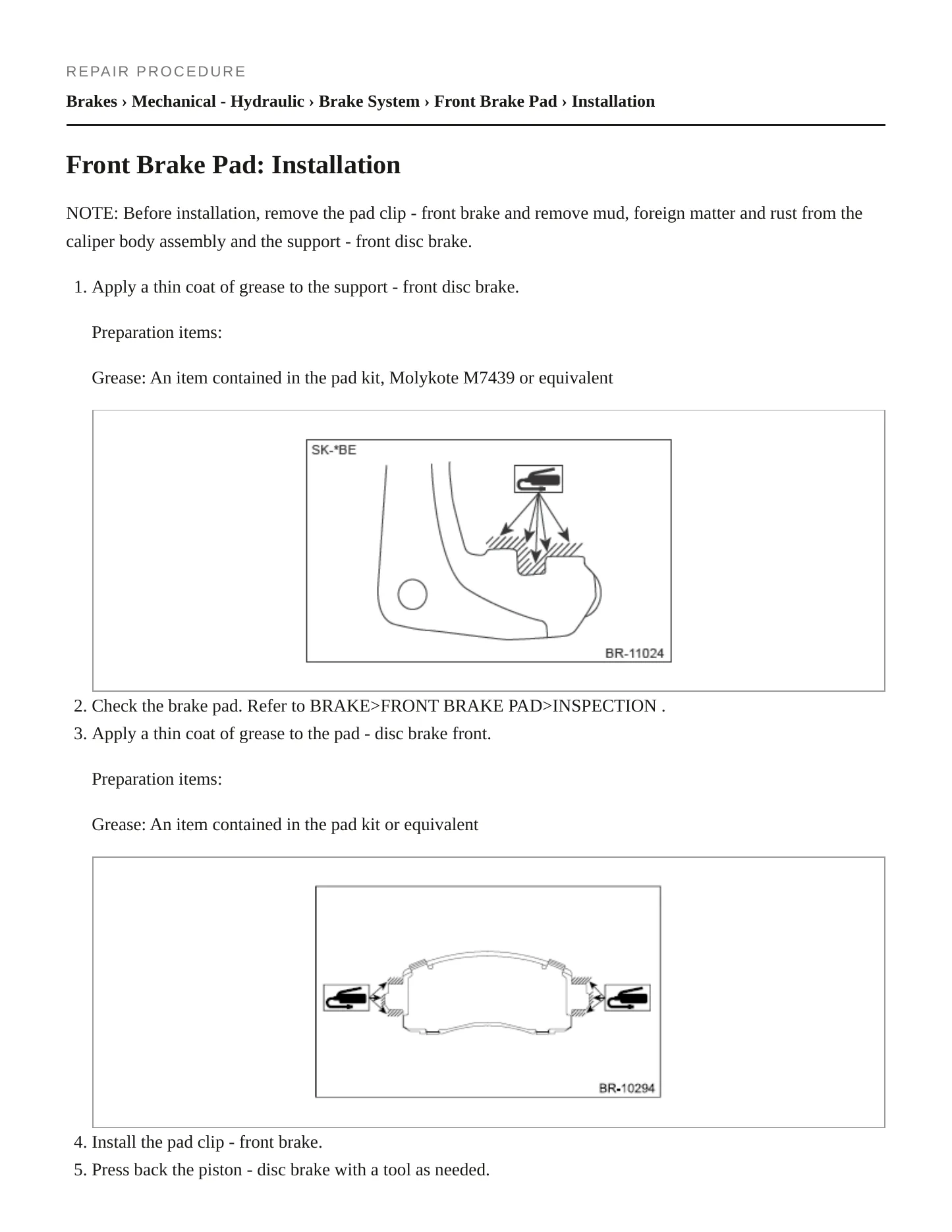 2019 Subaru Crosstrek Service and Repair Manual preview page 5