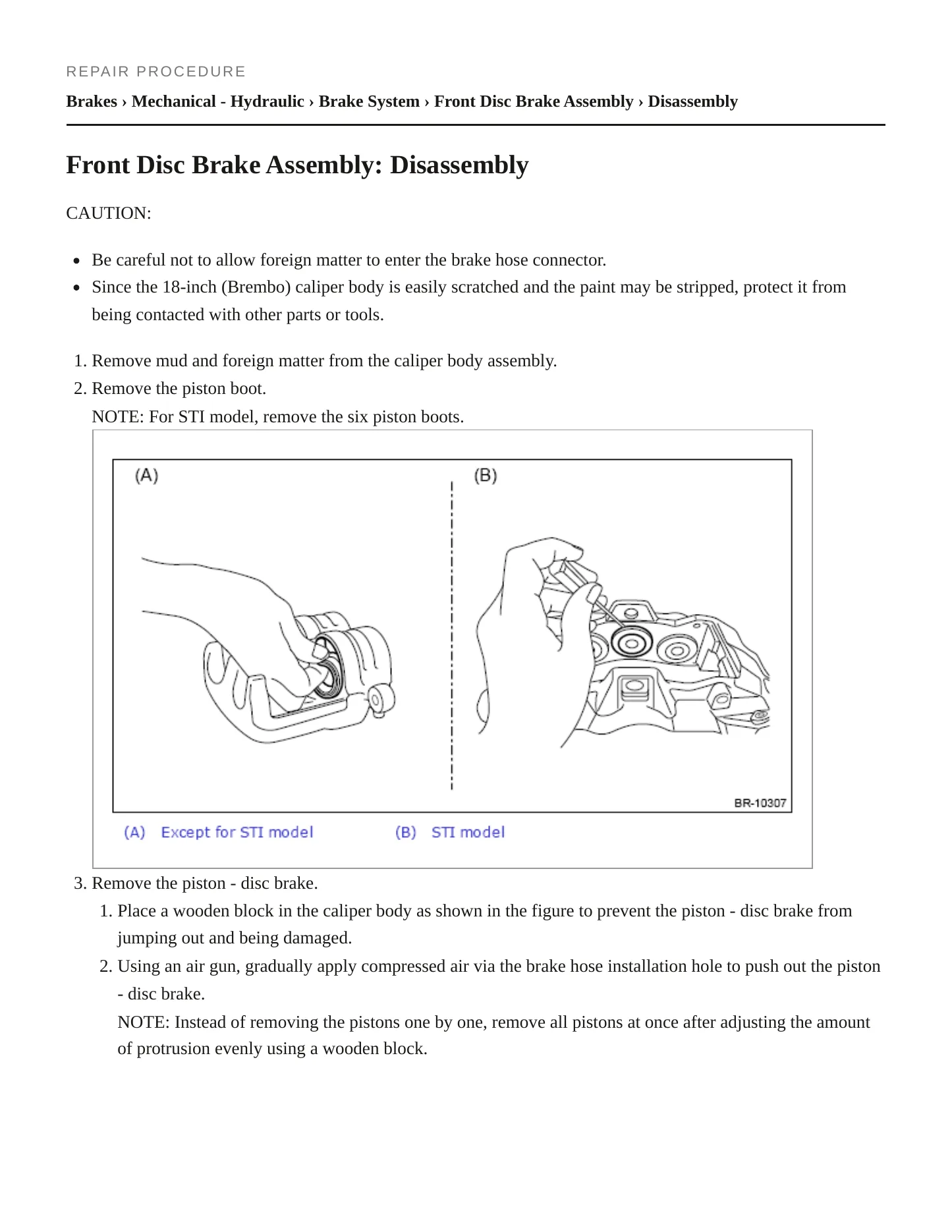 2019 Subaru WRX STI Service and Repair Manual preview page 5