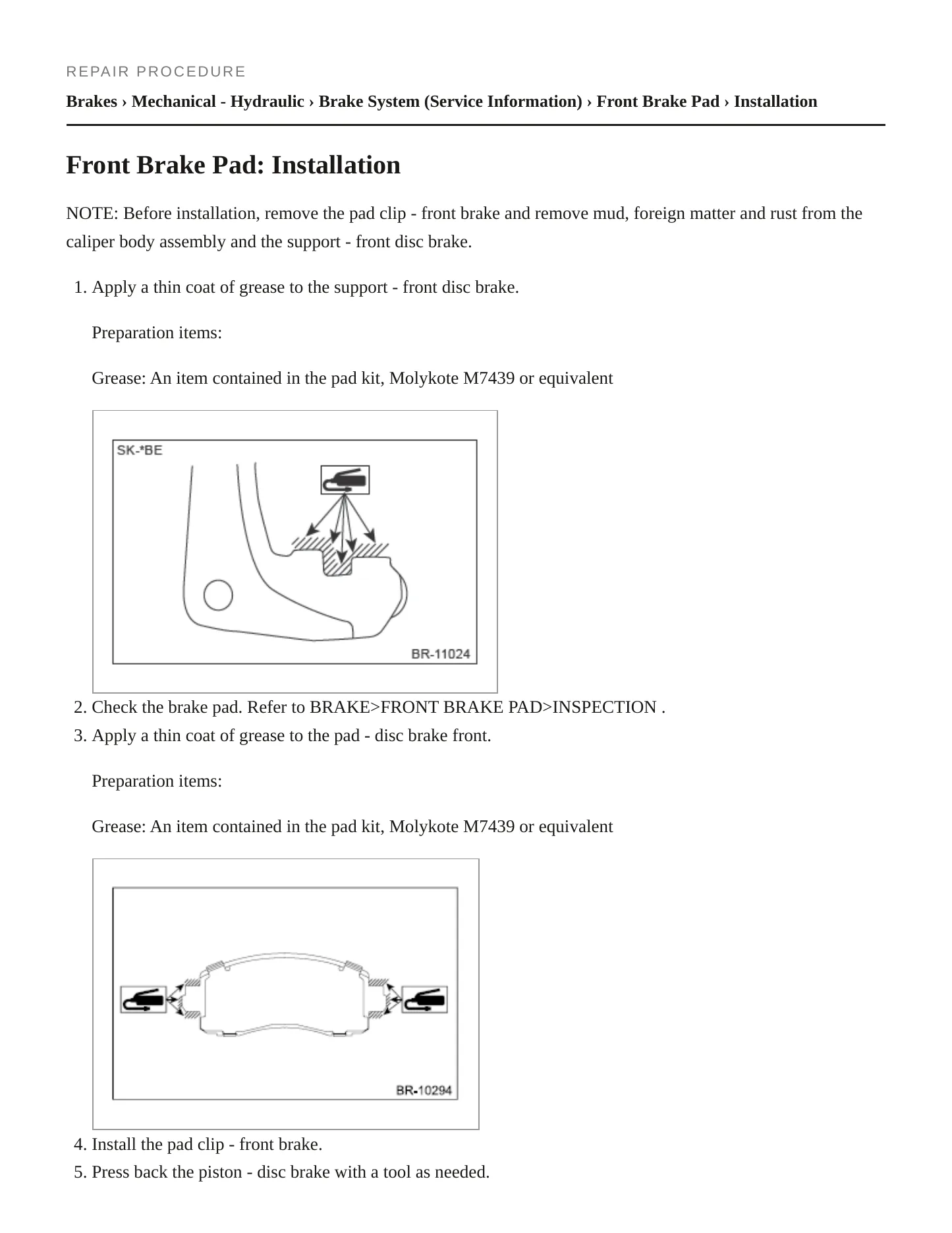 2020 Subaru Crosstrek Service and Repair Manual preview page 5