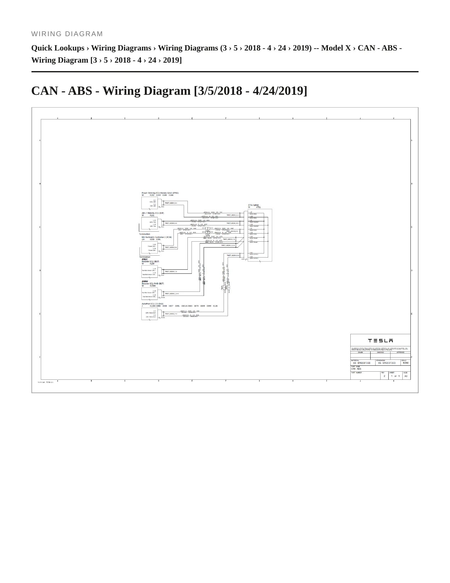 2018 Tesla X Service and Repair Manual preview page 6