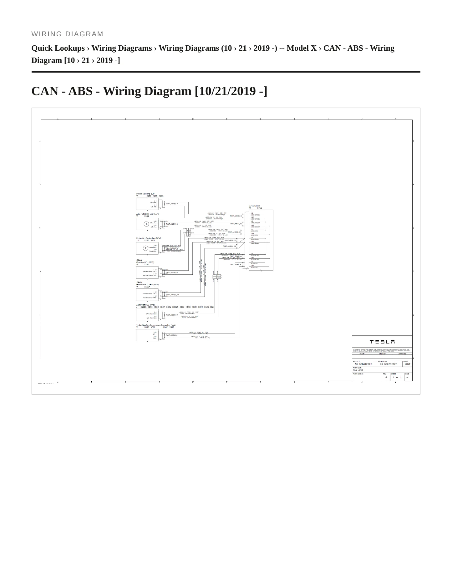 2019 Tesla X Service and Repair Manual preview page 6