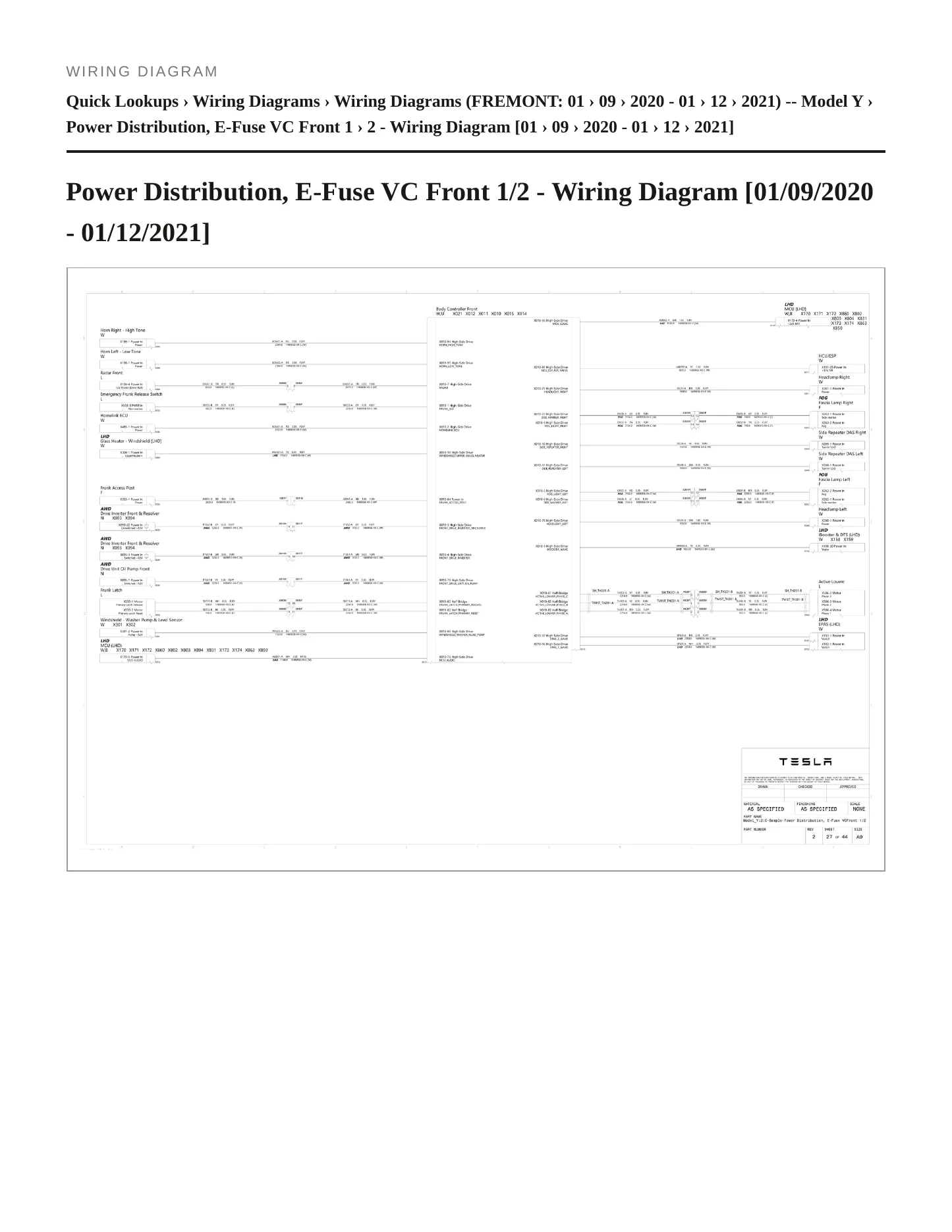 2020 Tesla Y Service and Repair Manual preview page 6