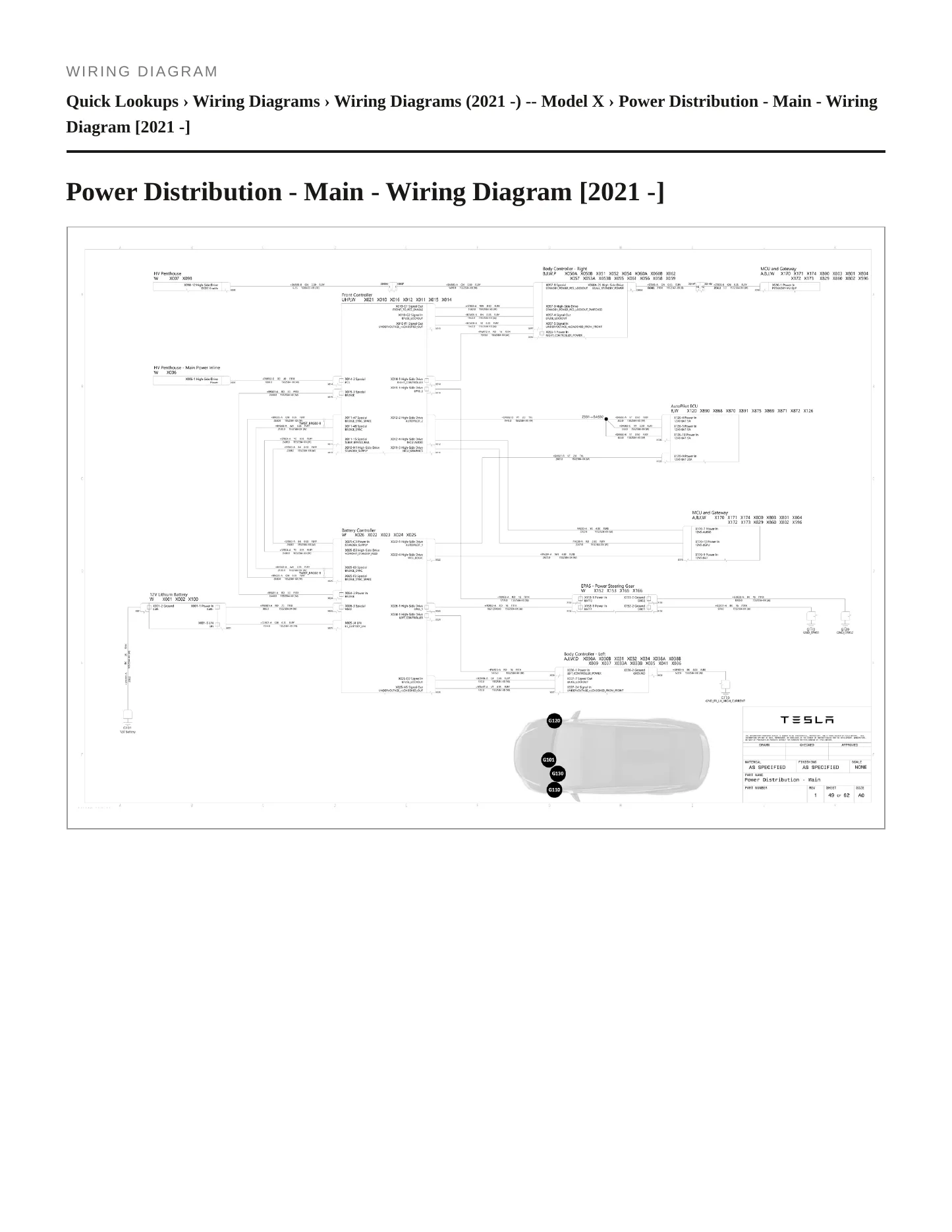 2021 Tesla X Service and Repair Manual preview page 7