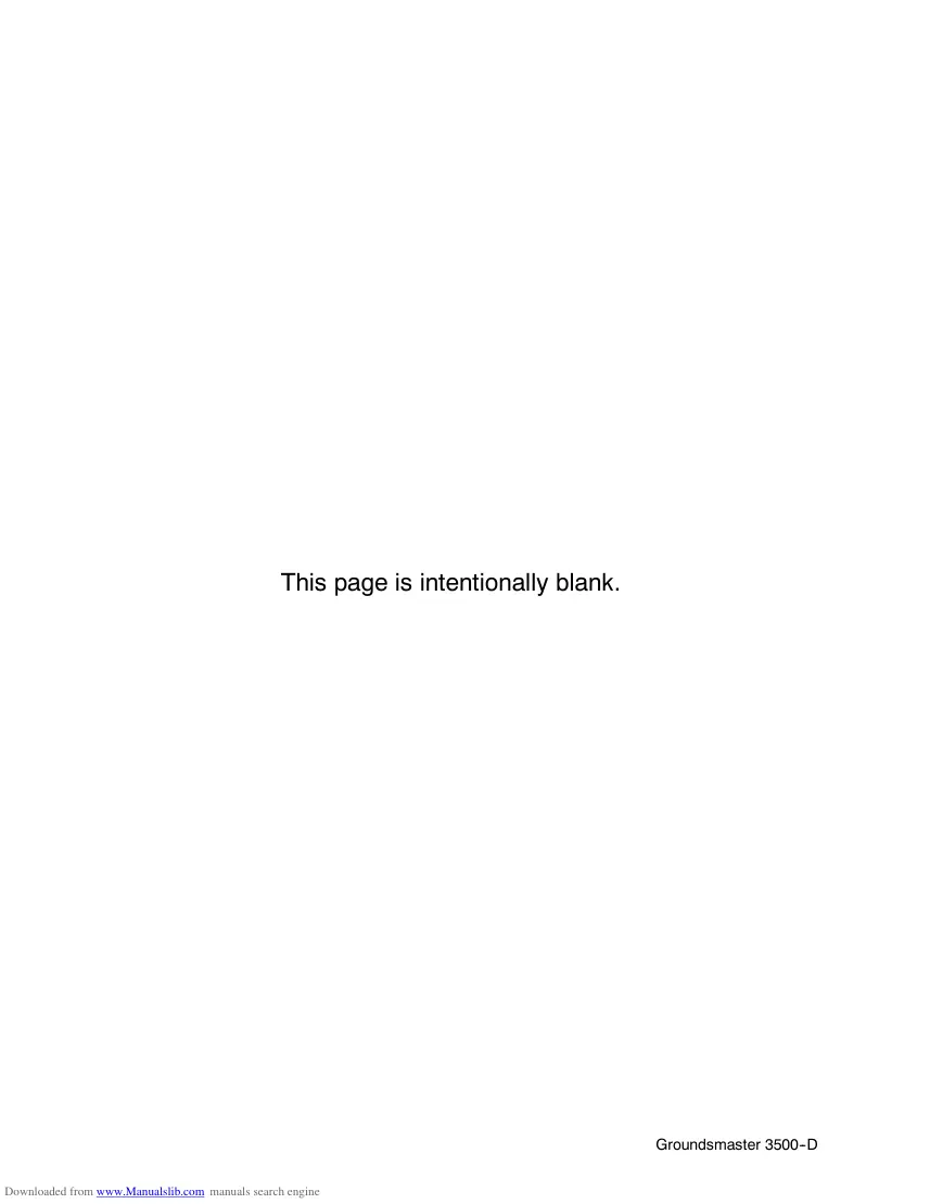 Toro Groundsmaster 3500-d Riding Mower Service & Repair Manual preview page 2