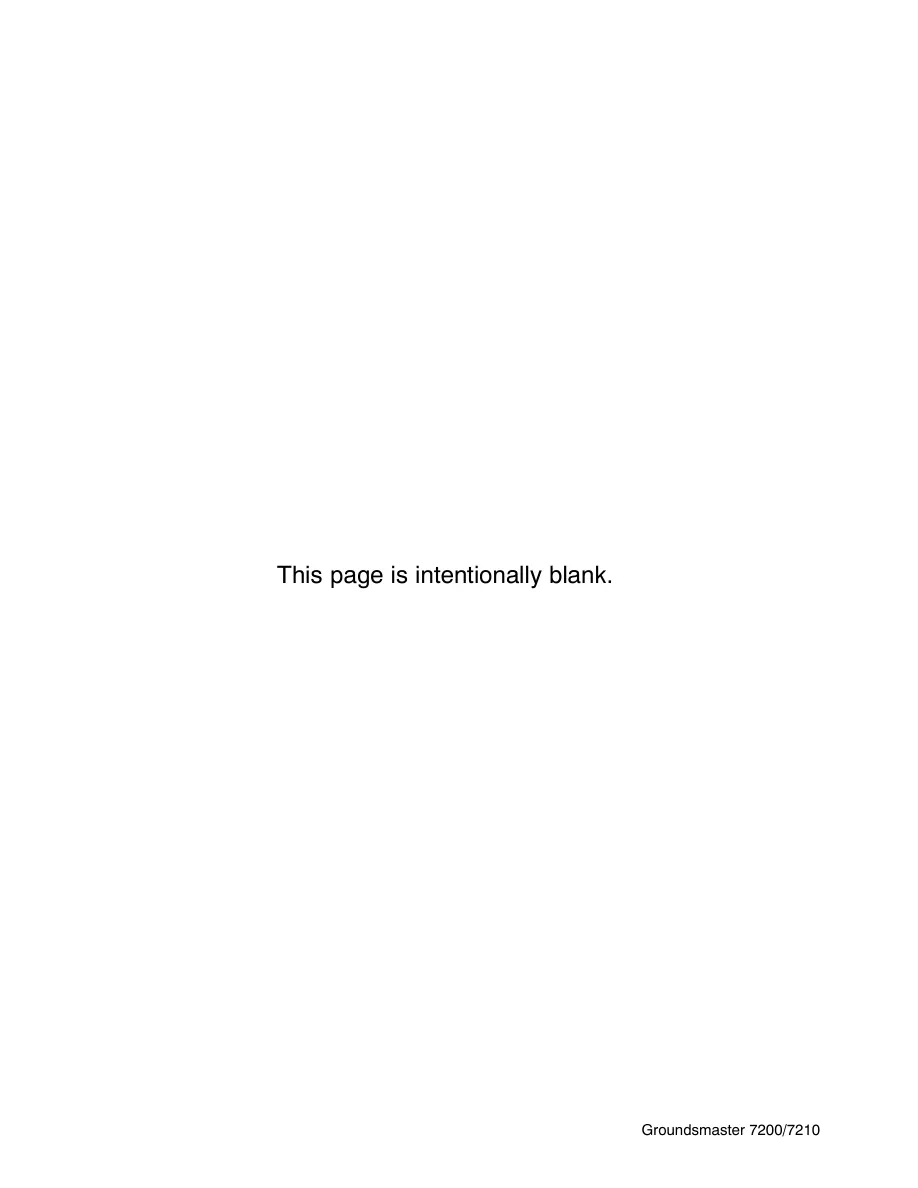 Toro Groundsmaster 7200 7210 Zero-Turn Mower Service & Repair Manual preview page 4