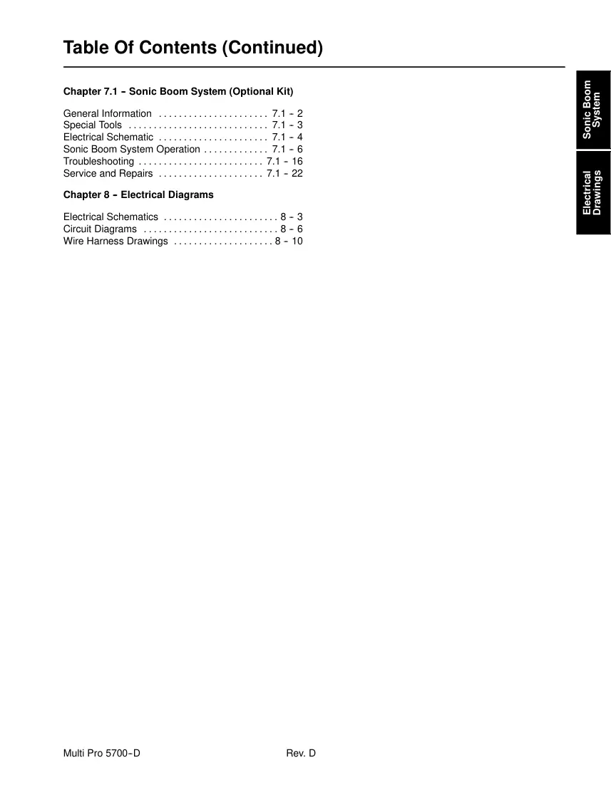 Toro Multi Pro 5700-D Sprayer Service & Repair Manual preview page 5