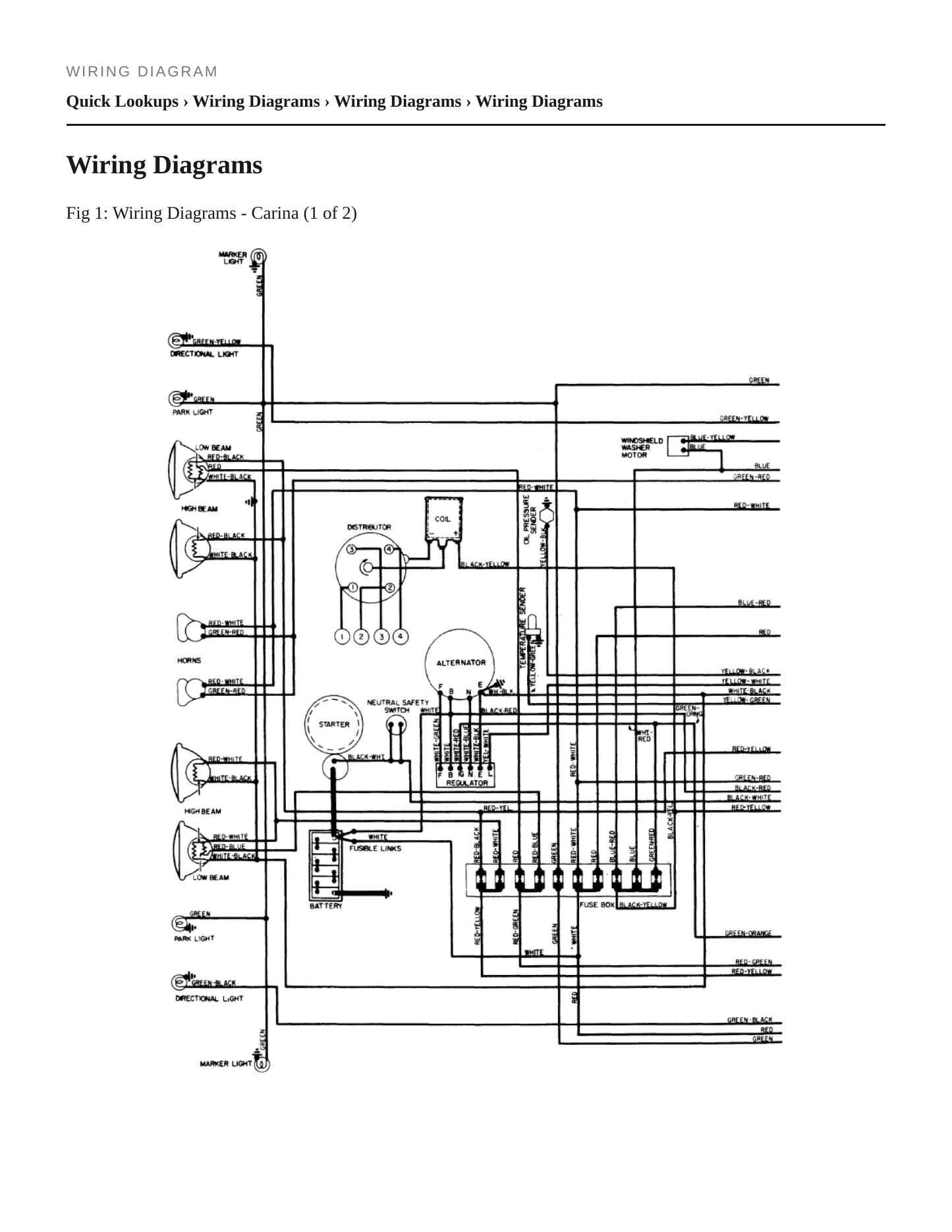 1973 Toyota Carina Service and Repair Manual preview page 6