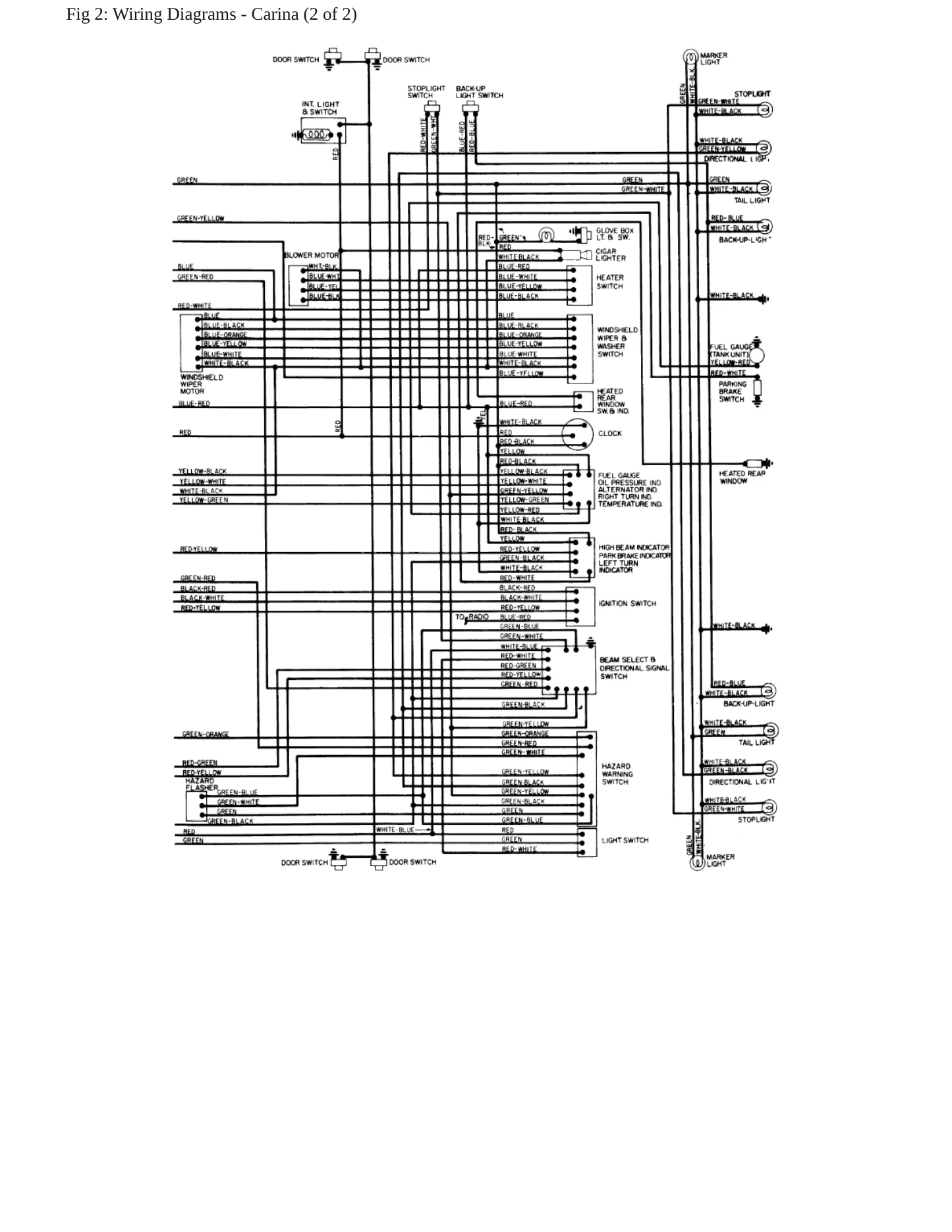 1973 Toyota Carina Service and Repair Manual preview page 7