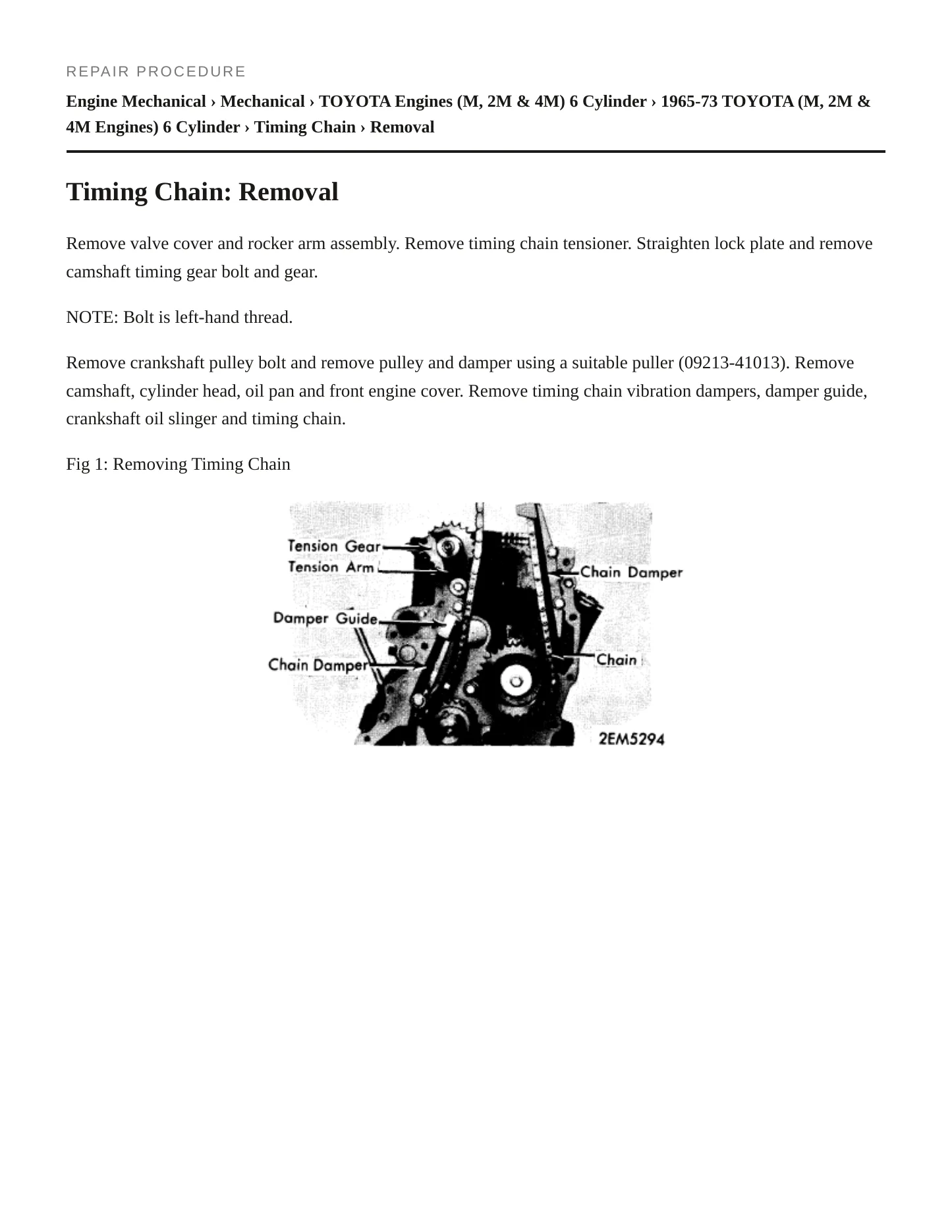 1973 Toyota Corona Service and Repair Manual preview page 3