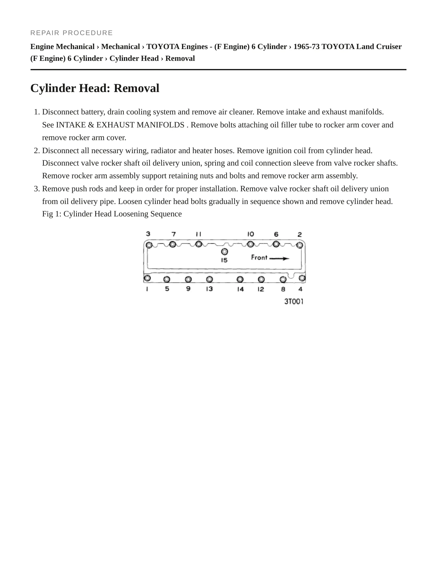 1973 Toyota Land Cruiser Service and Repair Manual preview page 3