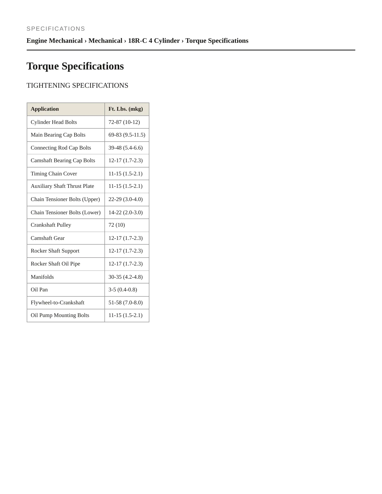 1974 Toyota Celica Service and Repair Manual preview page 2