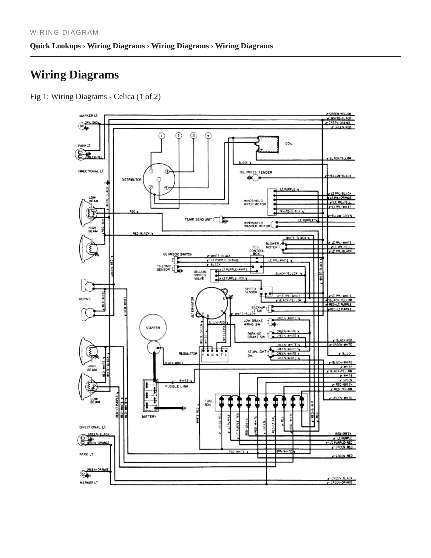 1975 Toyota Celica Service and Repair Manual preview page 4