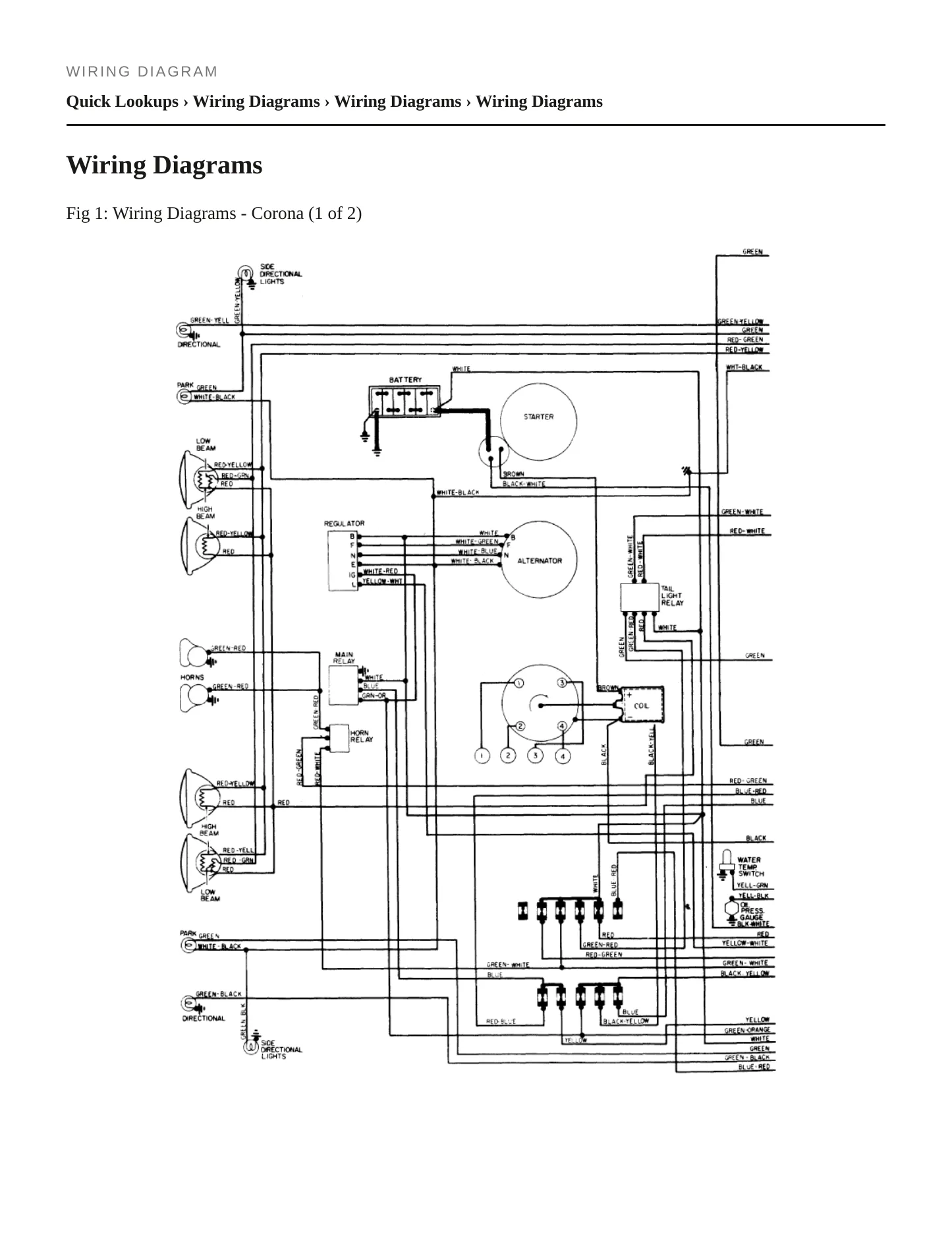 1975 Toyota Corona Service and Repair Manual preview page 4