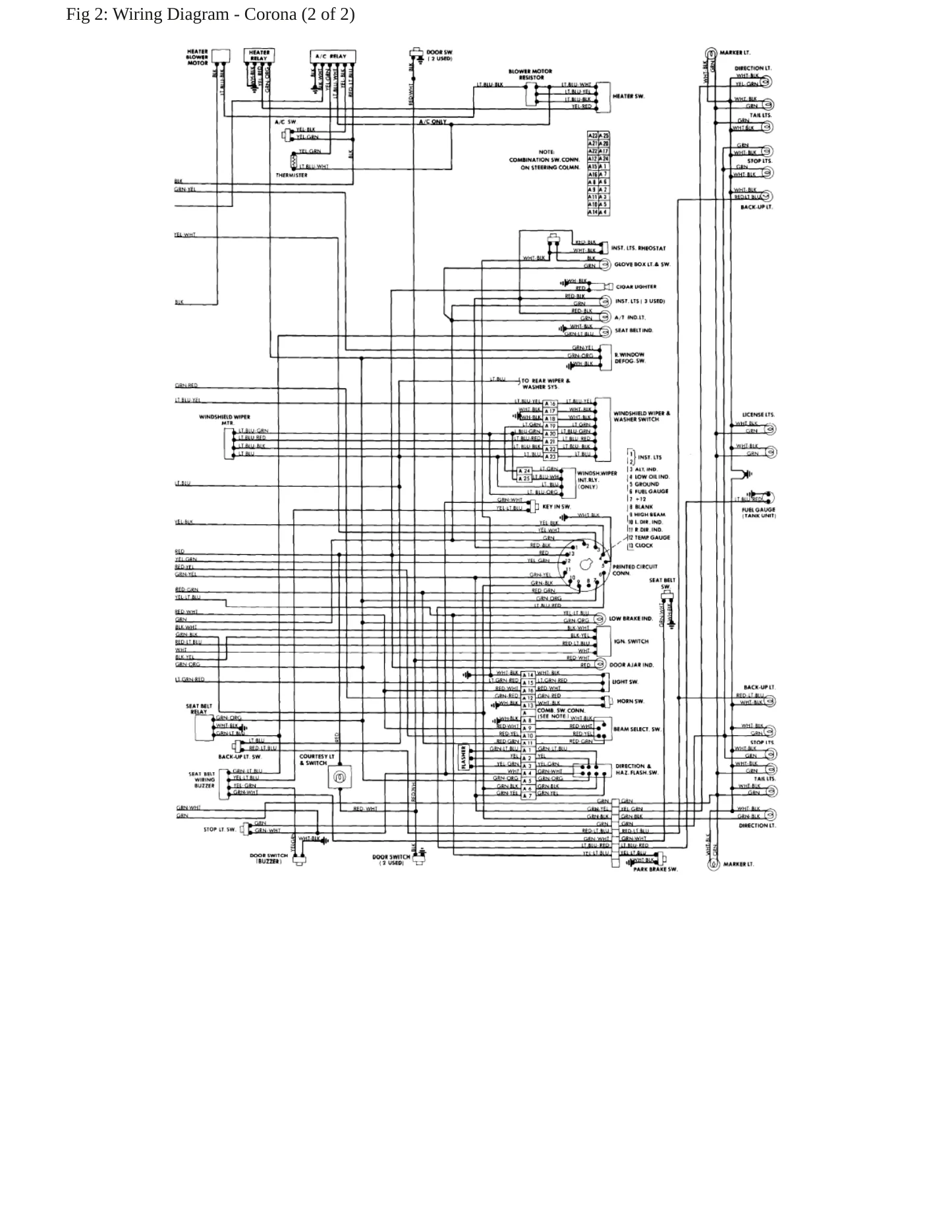 1978 Toyota Corona service manual page 5