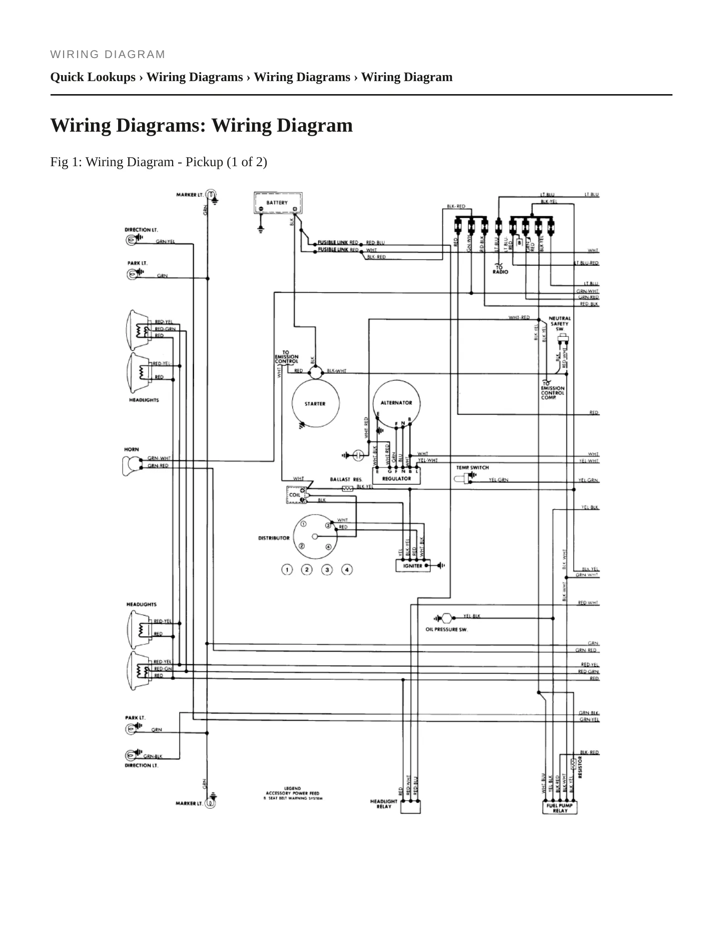 1978 Toyota Pickup Service and Repair Manual preview page 4