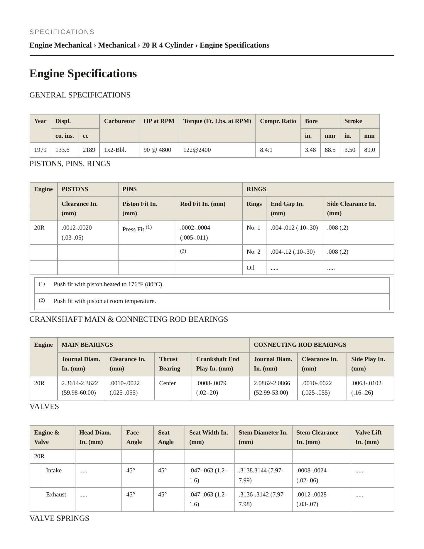 1979 Toyota Celica Service and Repair Manual preview page 2