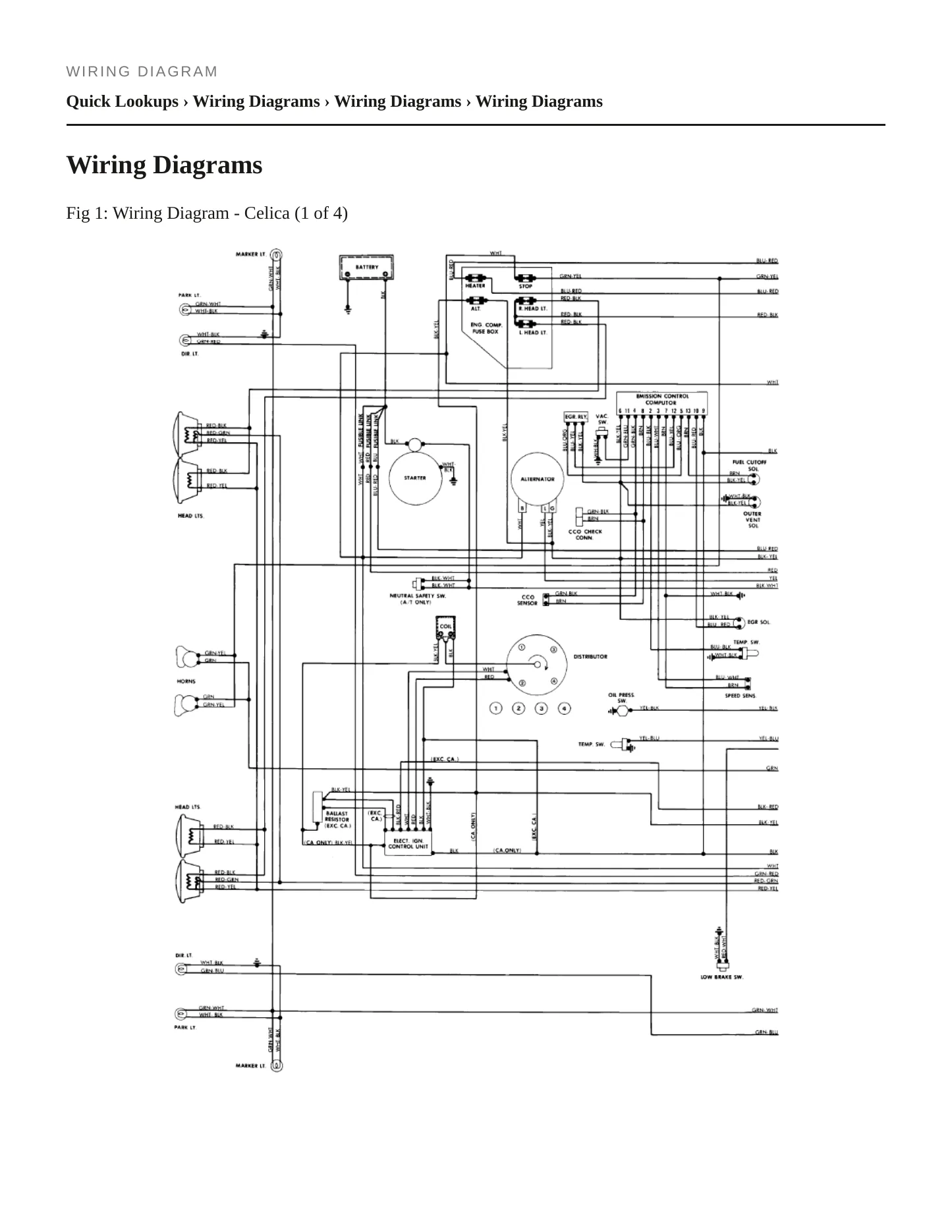 1980 Toyota Celica service manual page 6