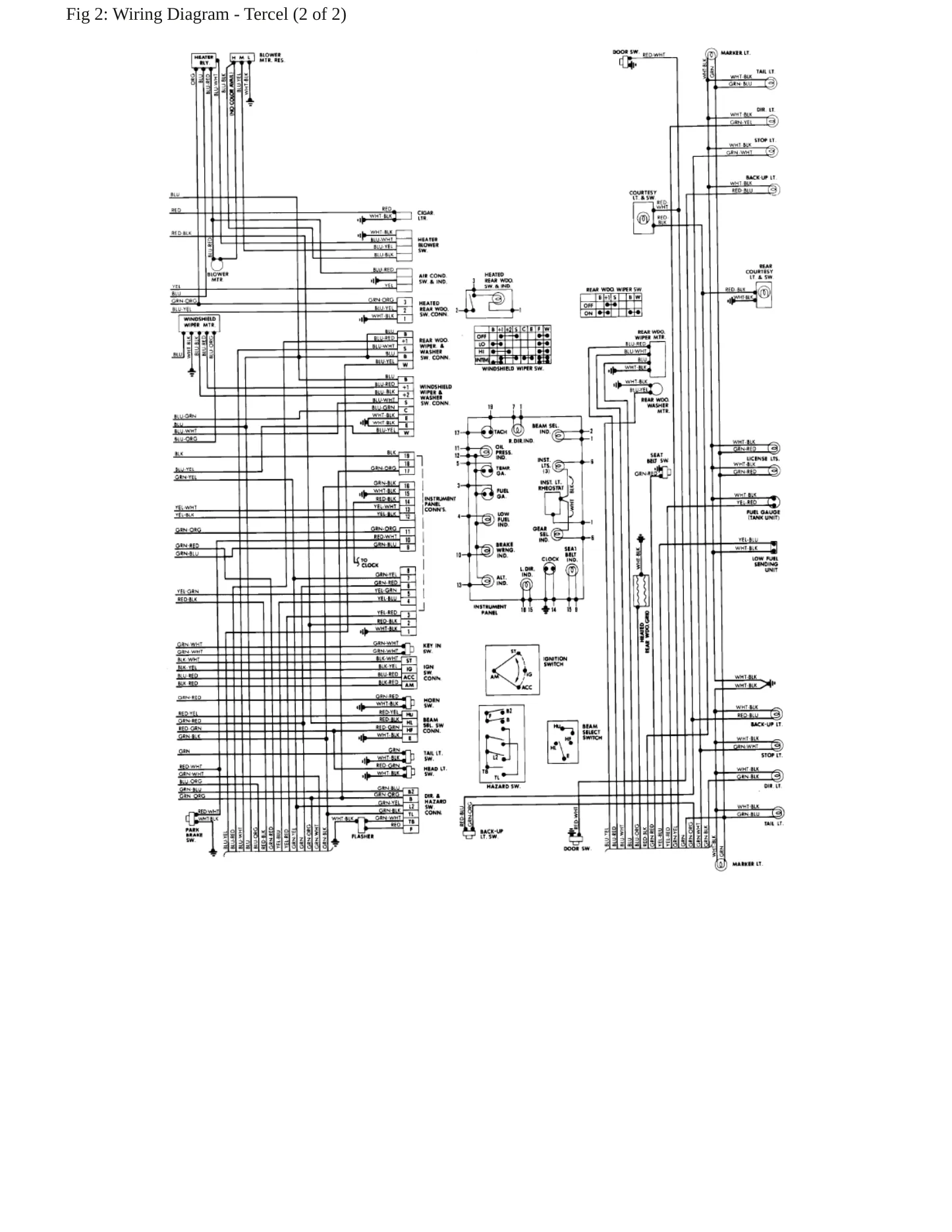 1980 Toyota Corolla Tercel Service and Repair Manual preview page 6