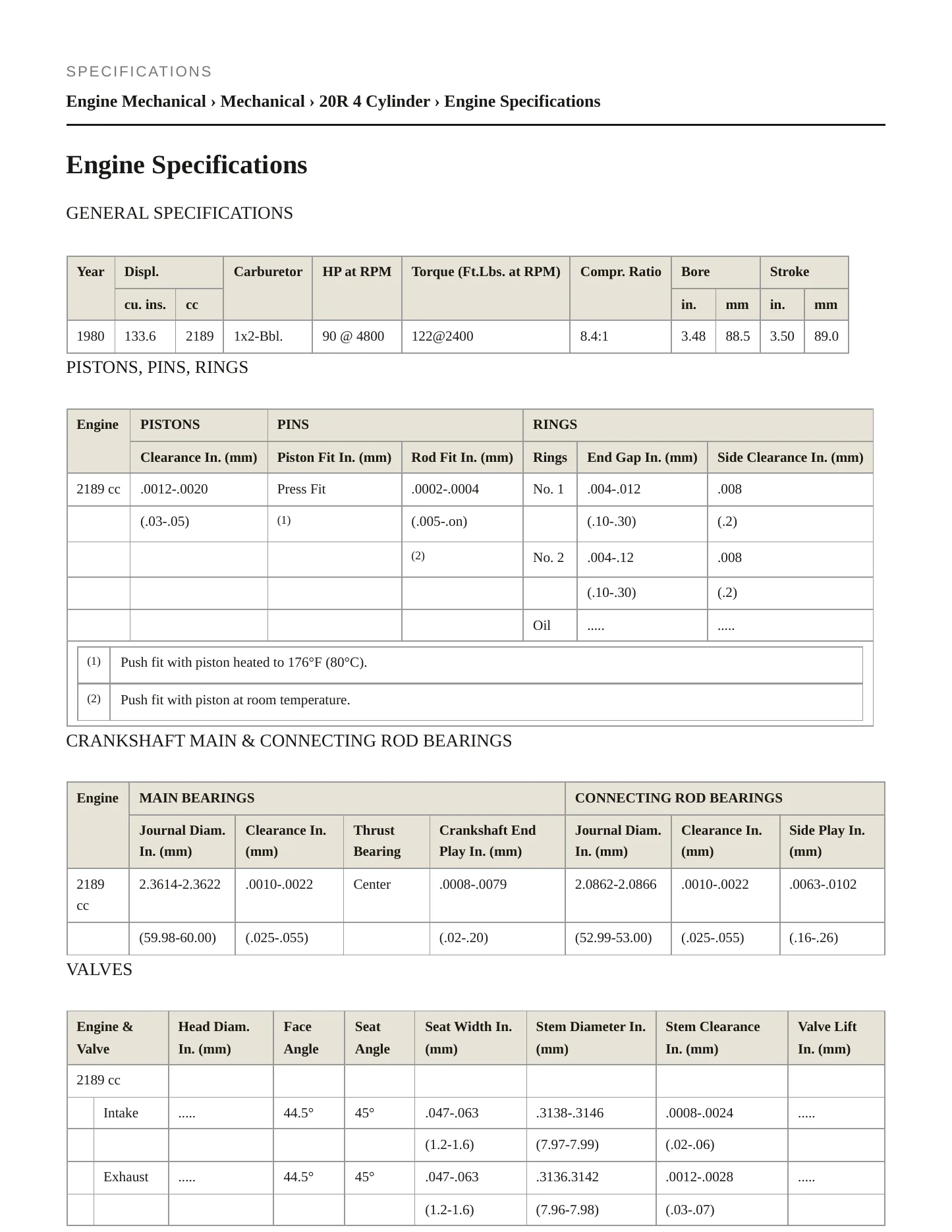 1980 Toyota Corona service manual page 2