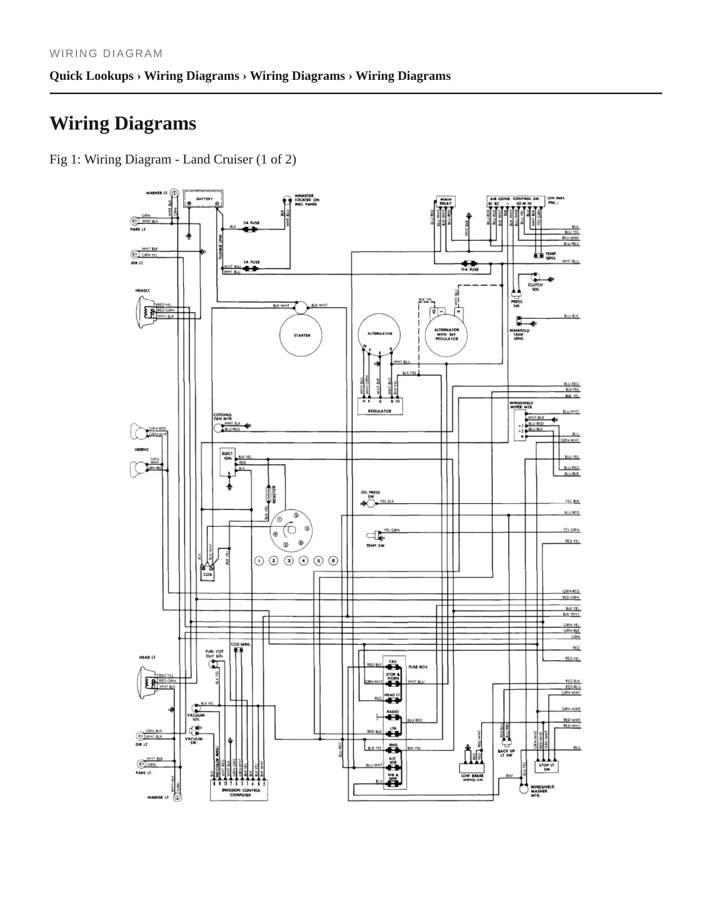 1980 Toyota Land Cruiser Service and Repair Manual preview page 6