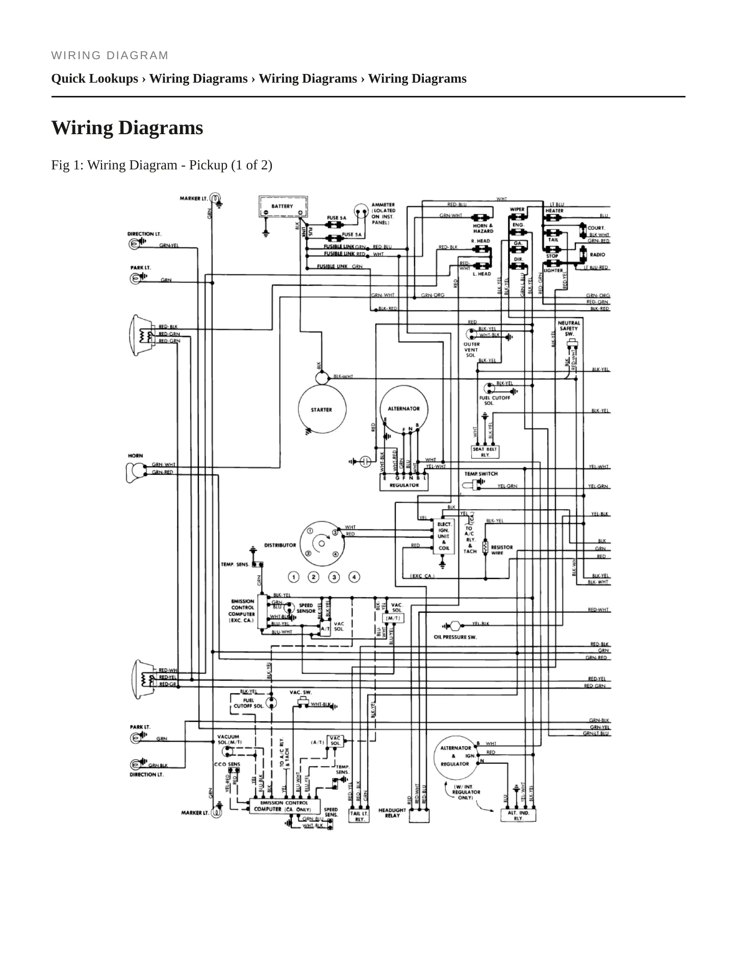 1980 Toyota Pickup Service and Repair Manual preview page 6