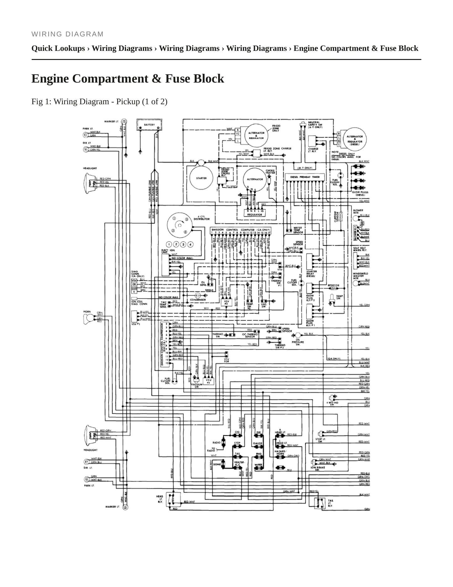 1981 Toyota Cab & Chassis Service and Repair Manual preview page 7