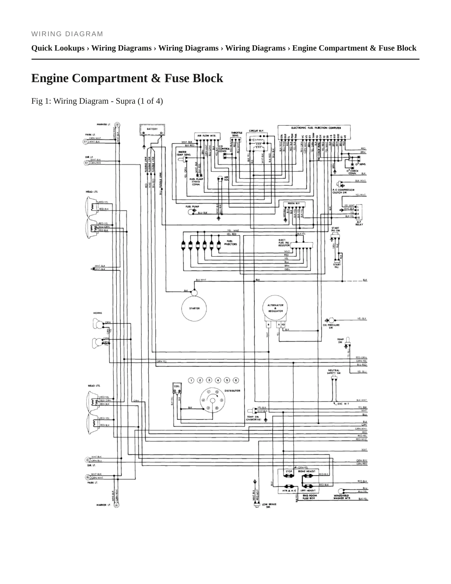 1981 Toyota Celica Supra Service and Repair Manual preview page 7