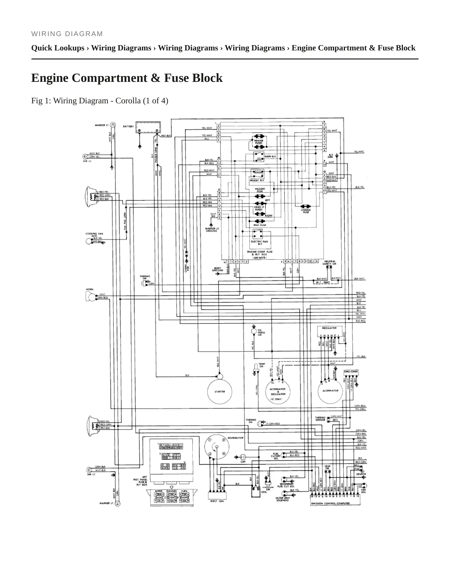 1981 Toyota Corolla Service and Repair Manual preview page 7