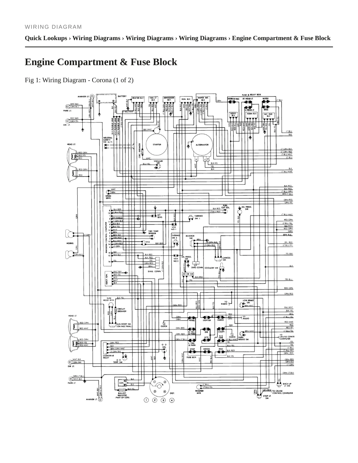 1981 Toyota Corona Service and Repair Manual preview page 7