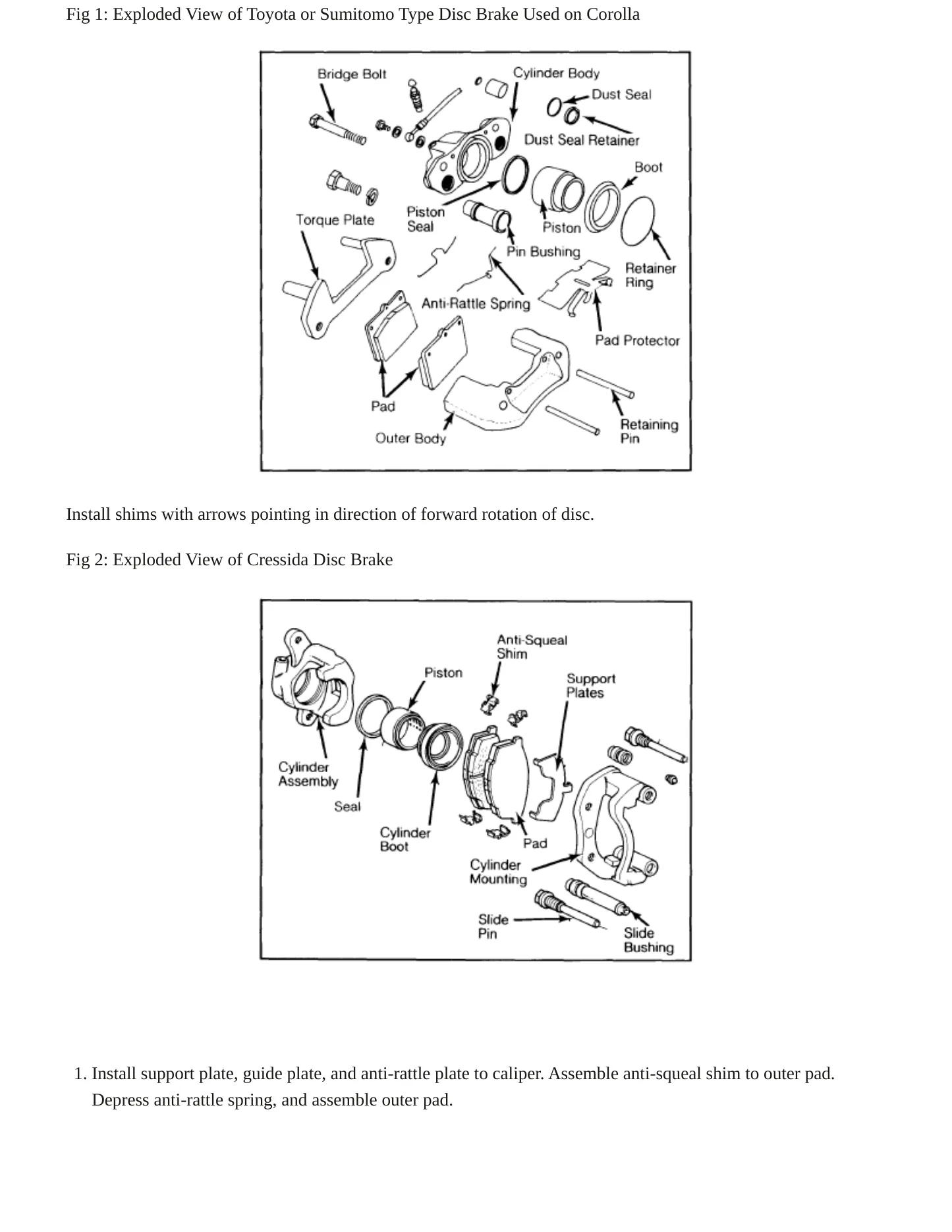 1982 Toyota Celica service manual page 6