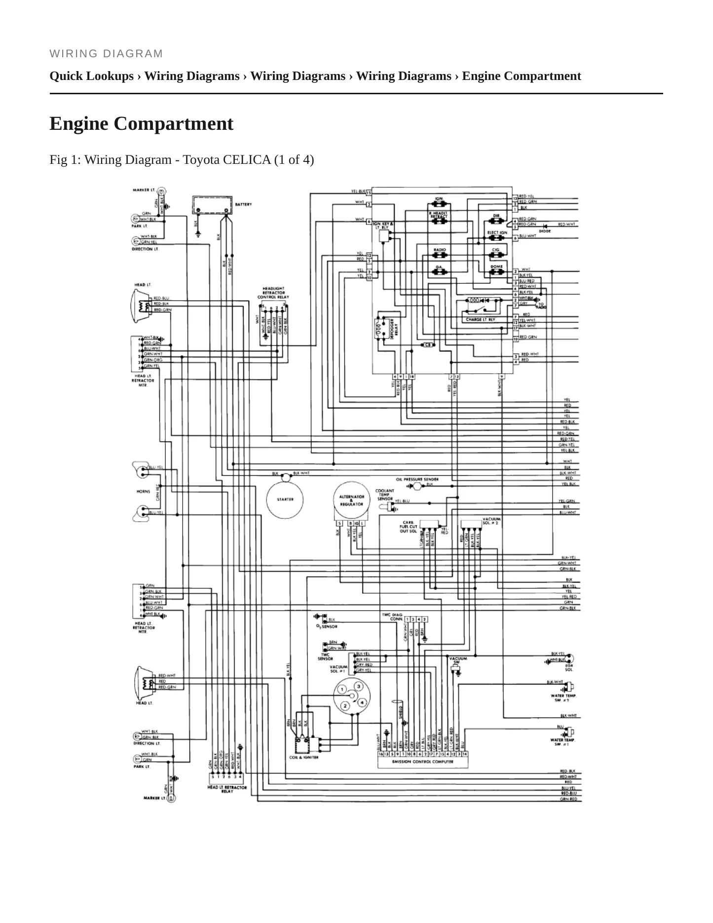 1982 Toyota Celica Service and Repair Manual preview page 8