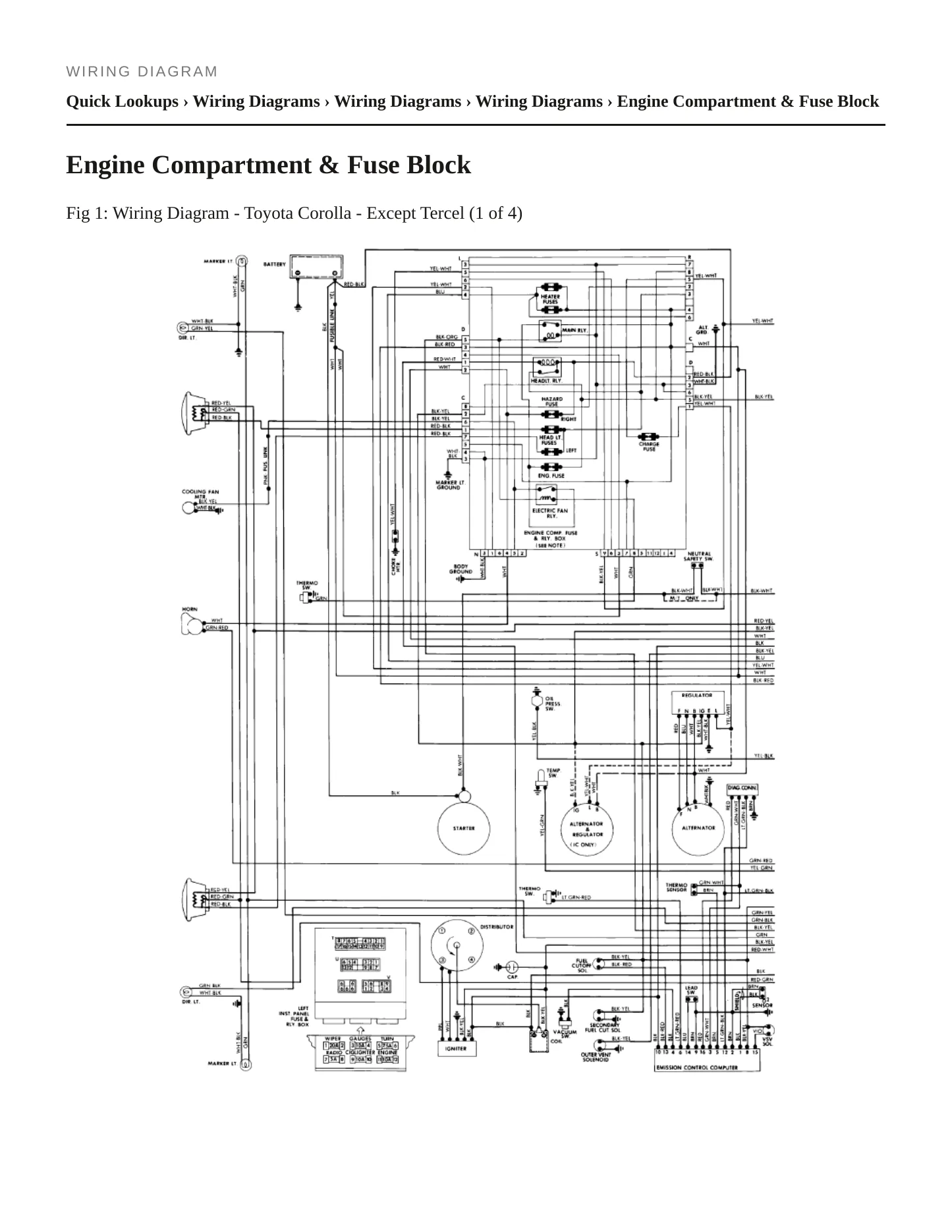 1982 Toyota Corolla Service and Repair Manual preview page 8