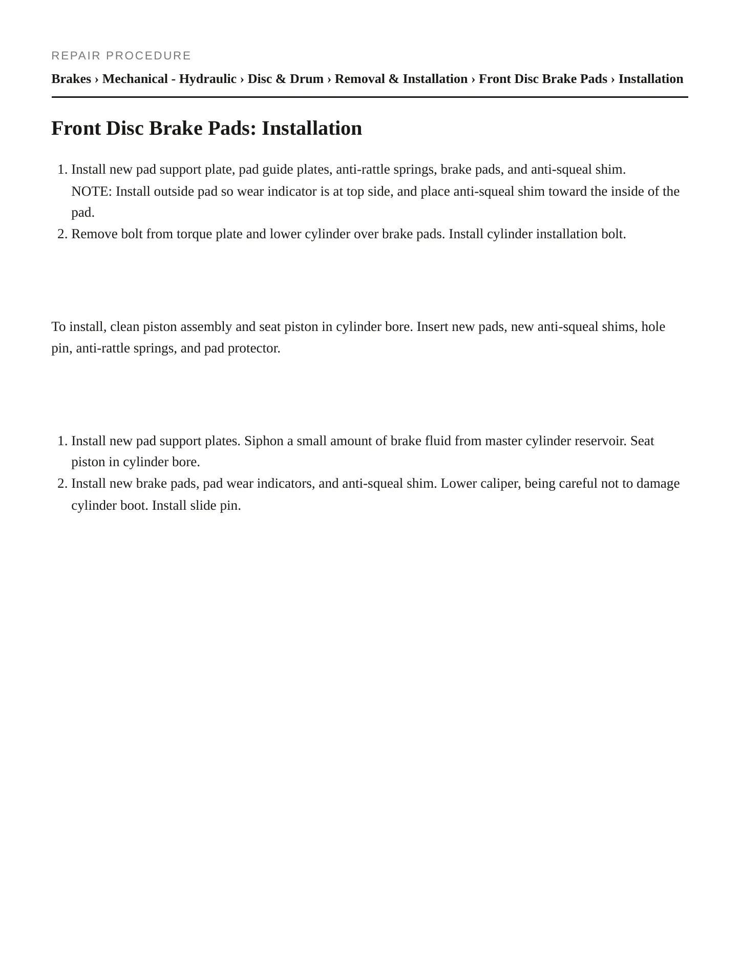 1984 Toyota Celica Supra Service and Repair Manual preview page 3