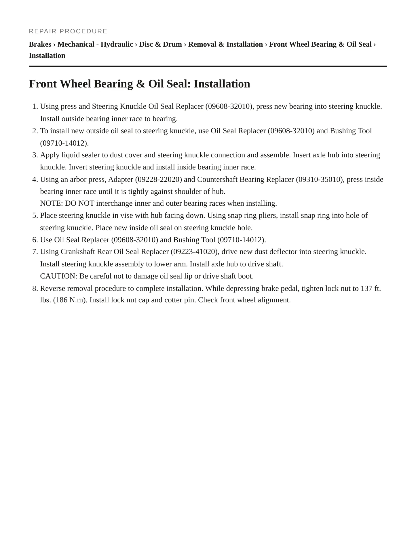 1989 Toyota Camry Service and Repair Manual preview page 3