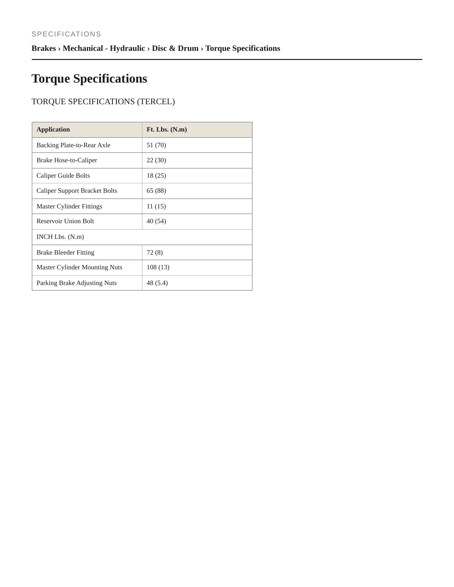 1990 Toyota Tercel Service and Repair Manual preview page 2