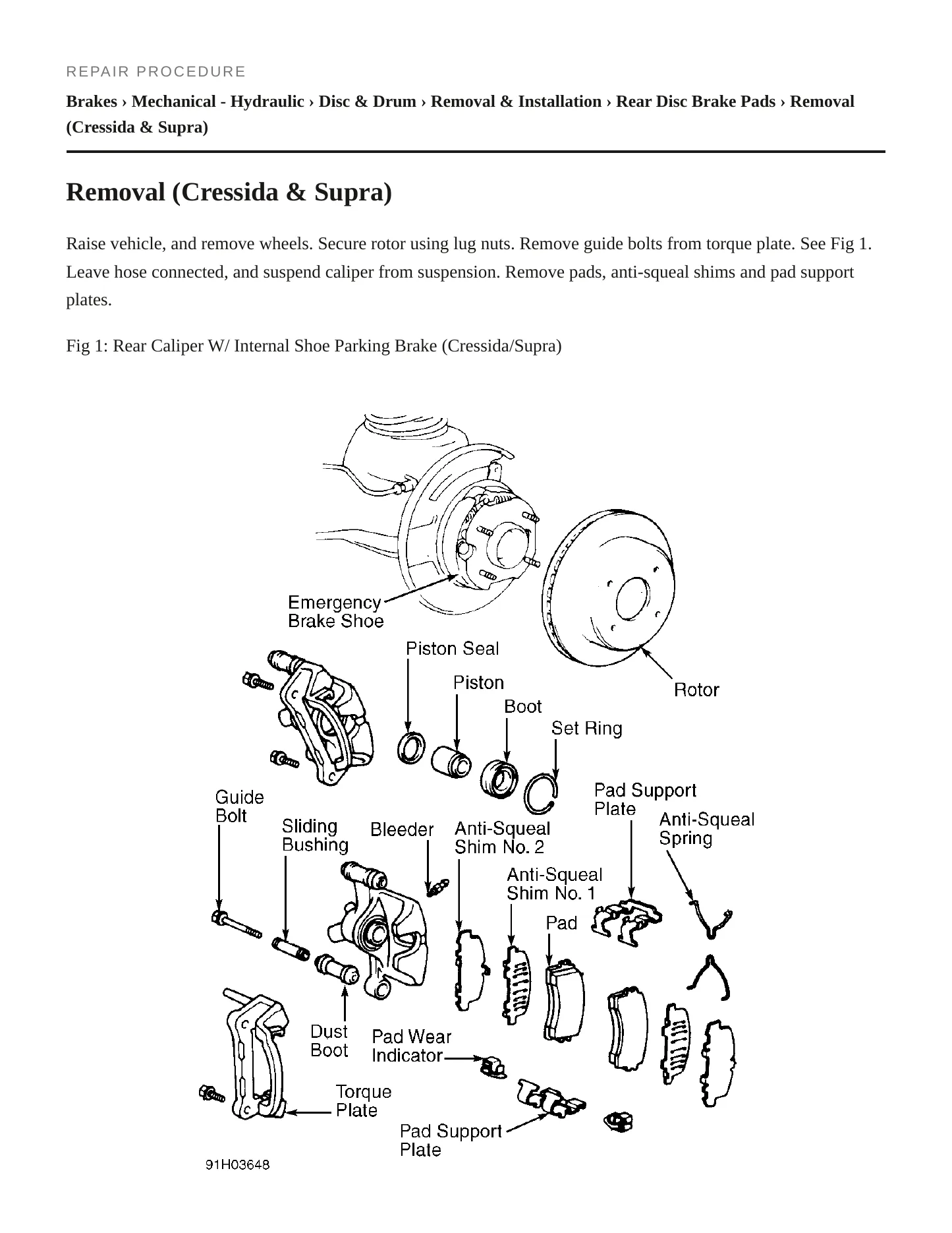 1991 Toyota Supra Service and Repair Manual preview page 3