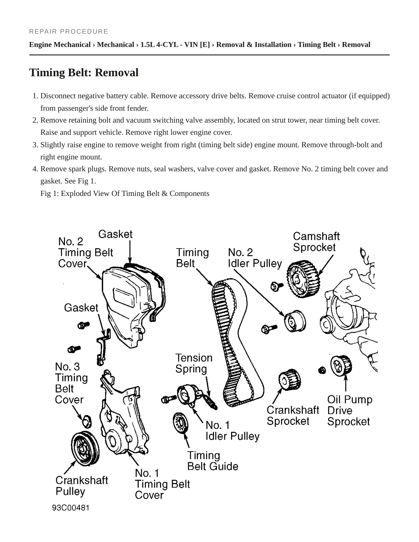 1993 Toyota Paseo Service and Repair Manual preview page 3