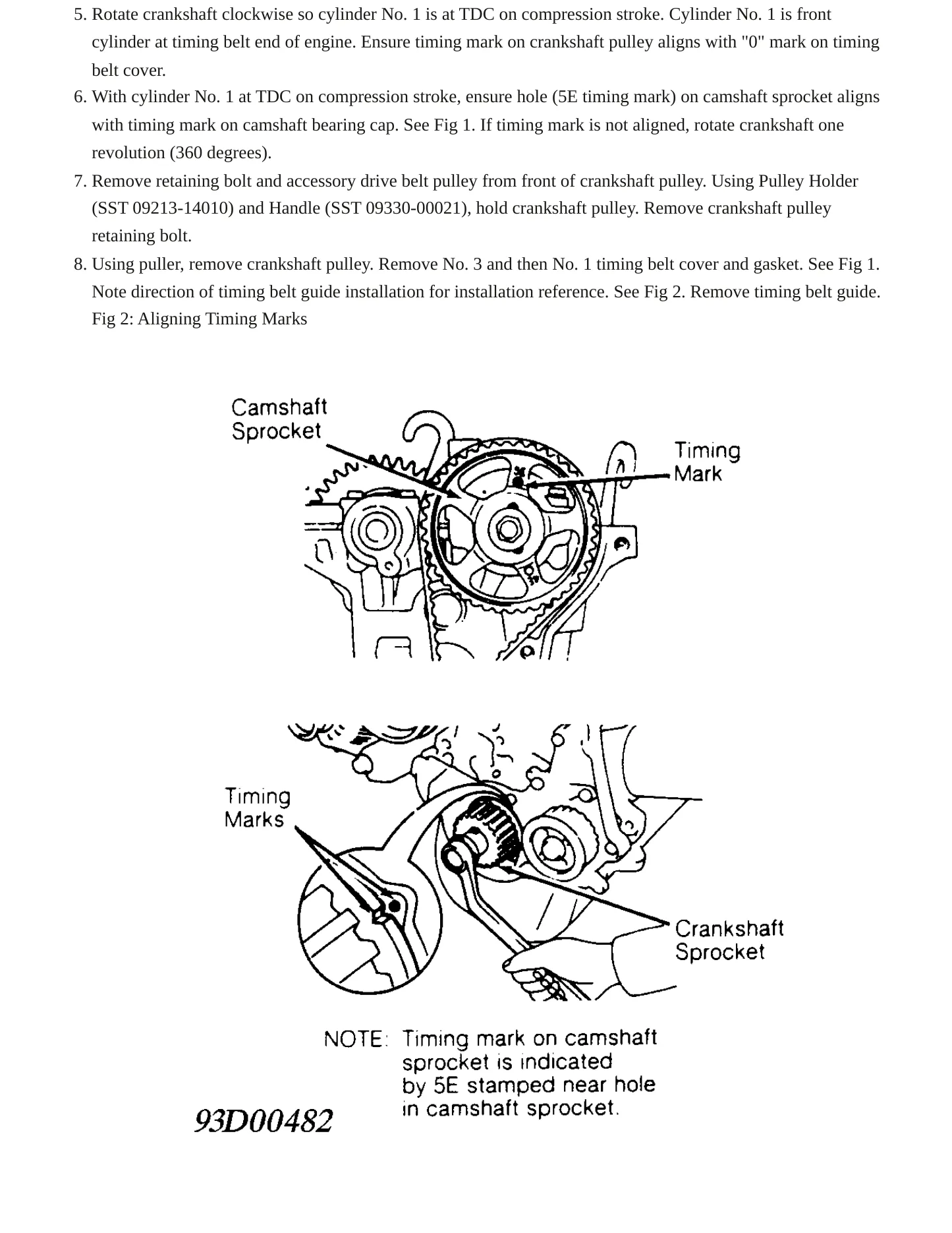 1993 Toyota Paseo Service and Repair Manual preview page 4