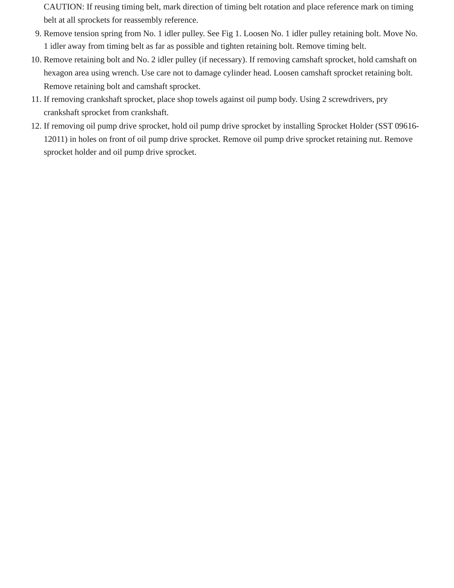 1993 Toyota Paseo Service and Repair Manual preview page 5